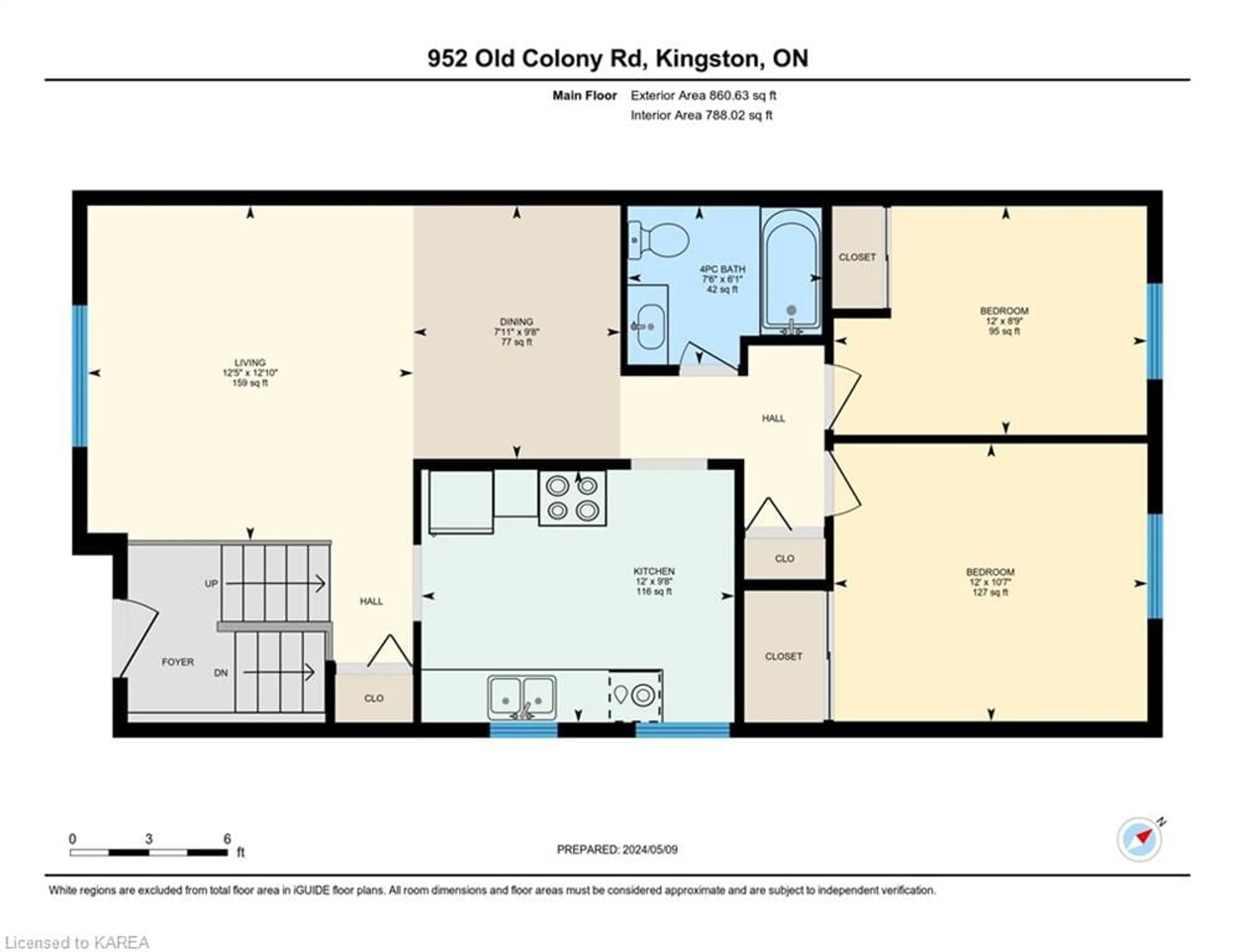 Floor plan for 952 Old Colony Rd, Kingston Ontario K7P 1J7