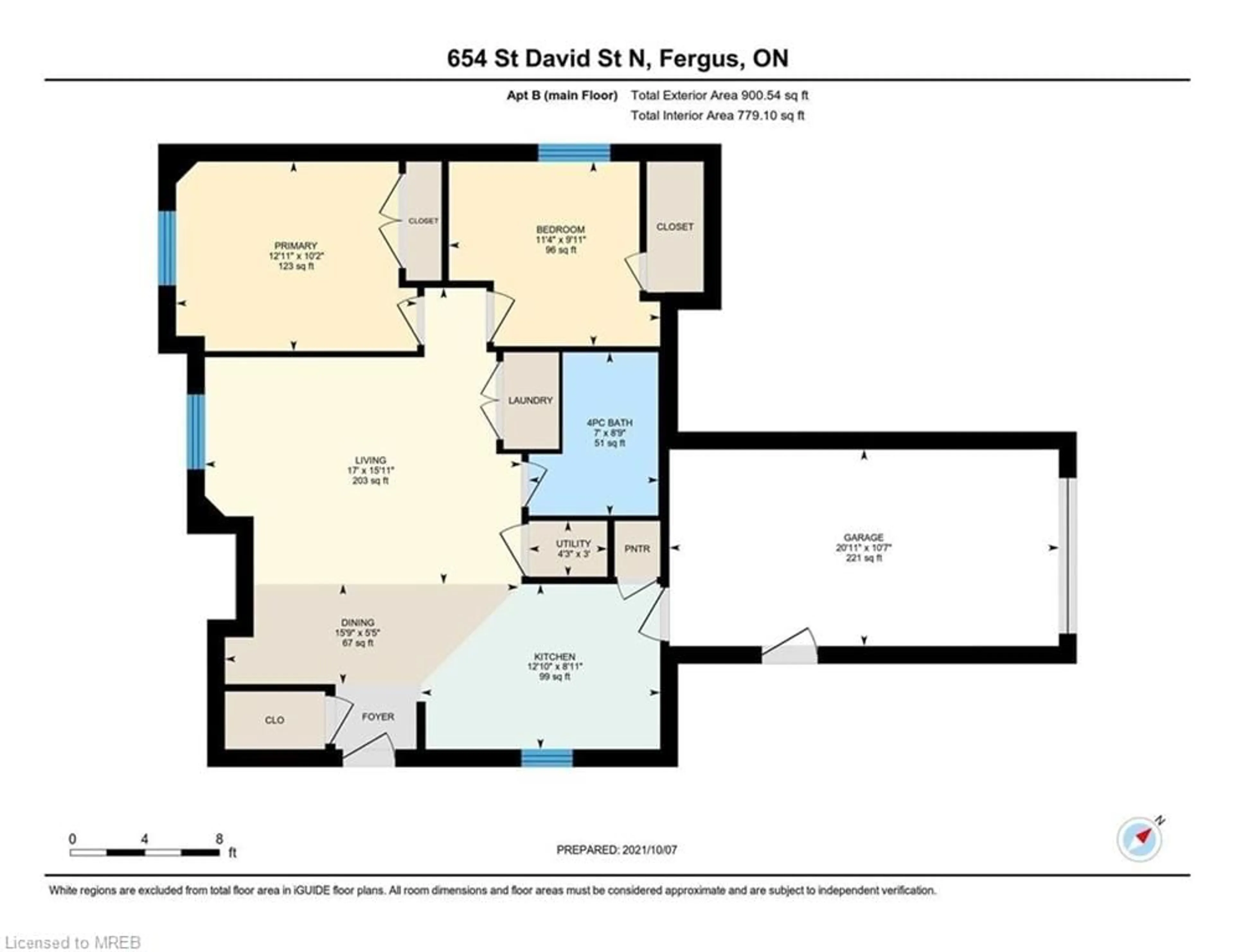Floor plan for 654 St David St, Fergus Ontario N1M 2K7