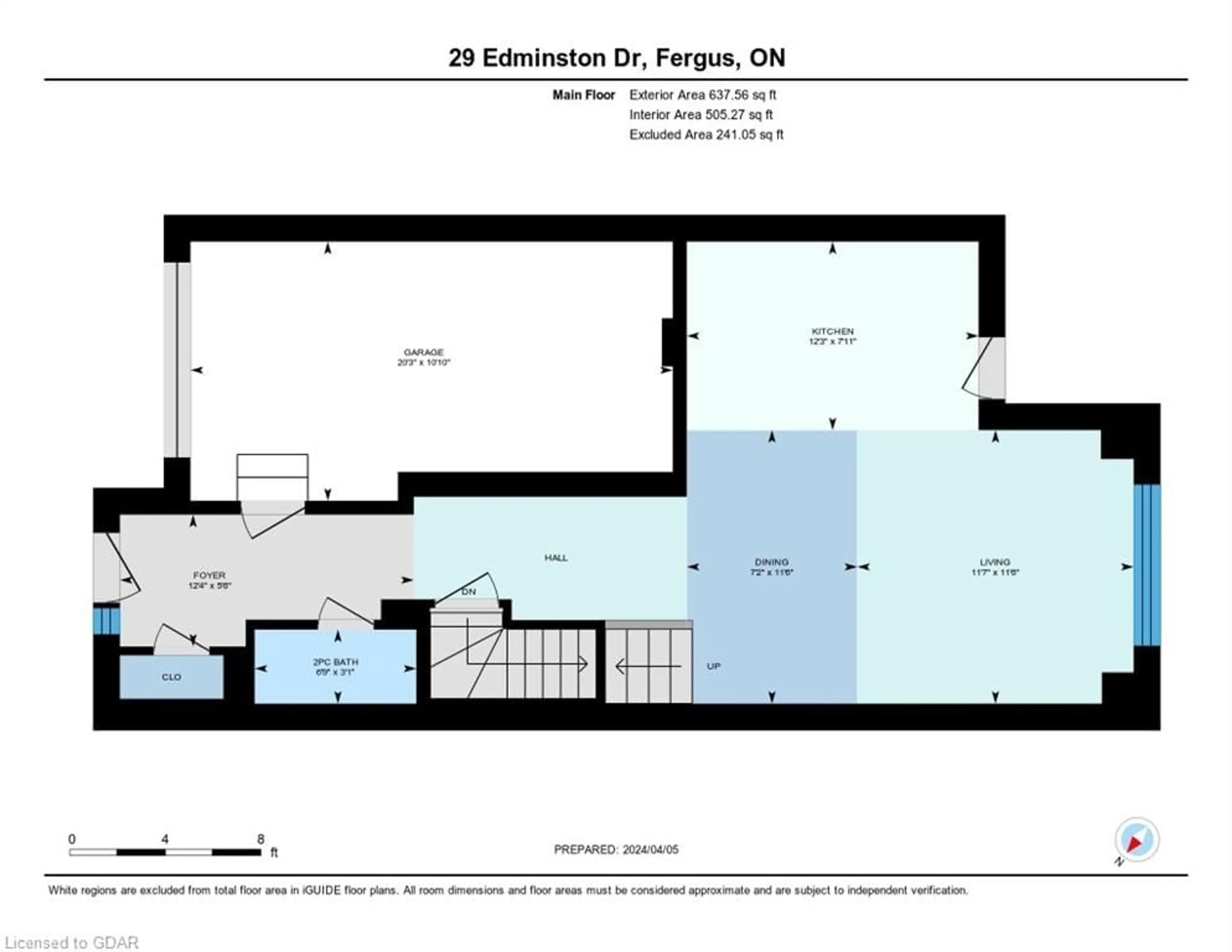 Floor plan for 29 Edminston Dr, Fergus Ontario N1M 0J3