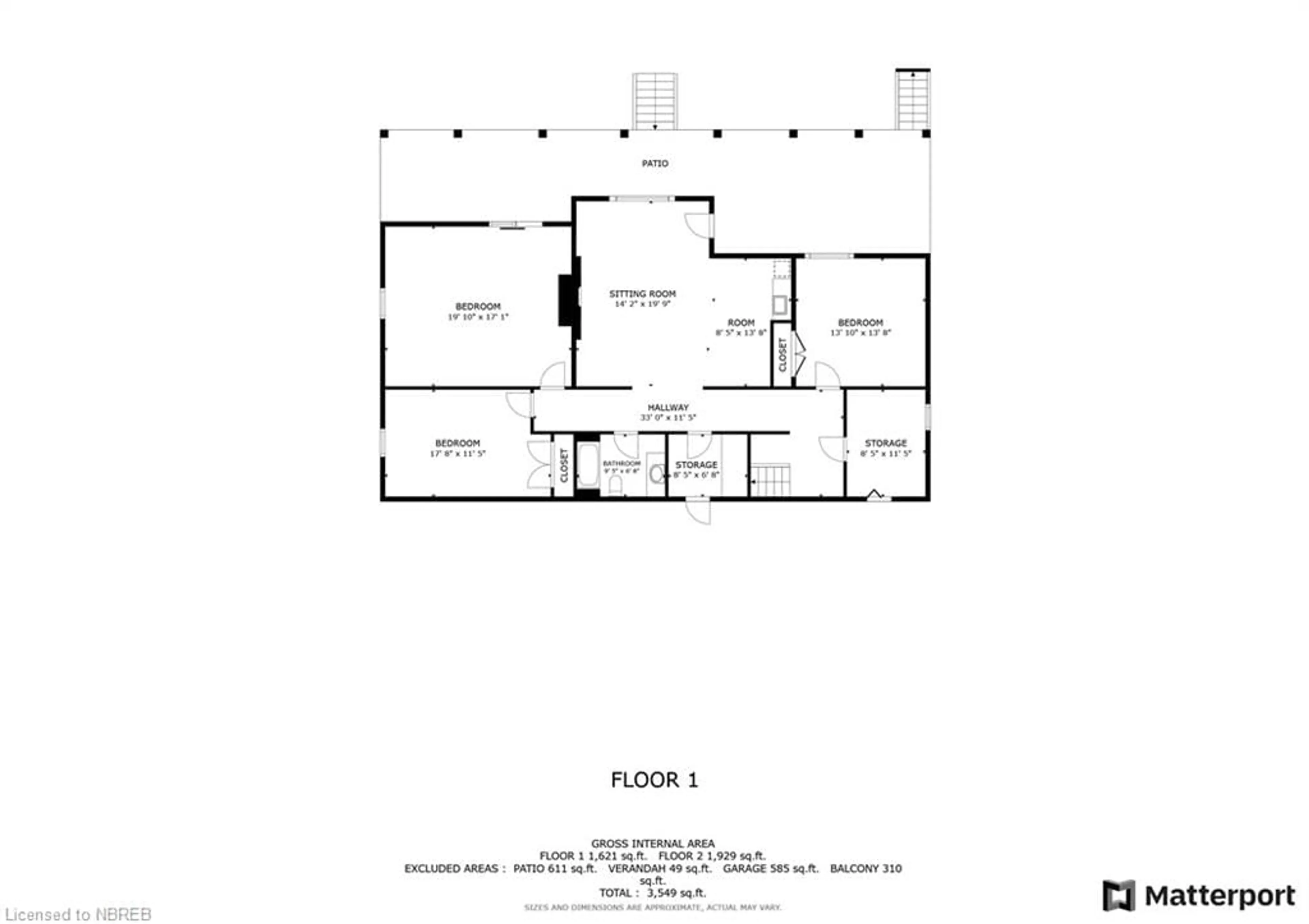 Floor plan for 459 Macpherson Dr, Corbeil Ontario P0H 1K0