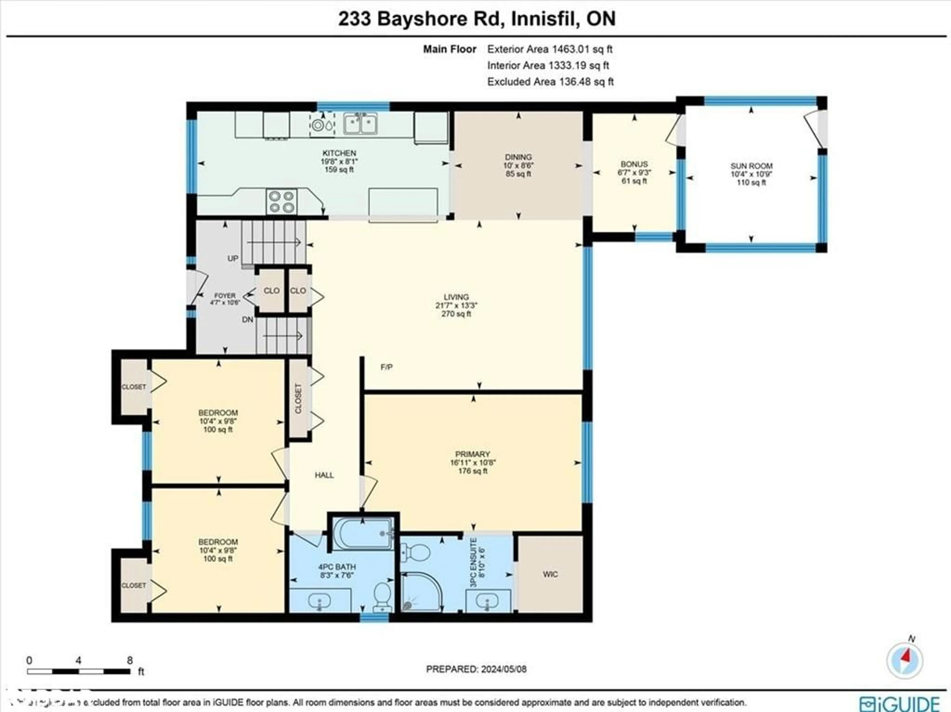 Floor plan for 233 Bayshore Rd, Innisfil Ontario L0L 1R0