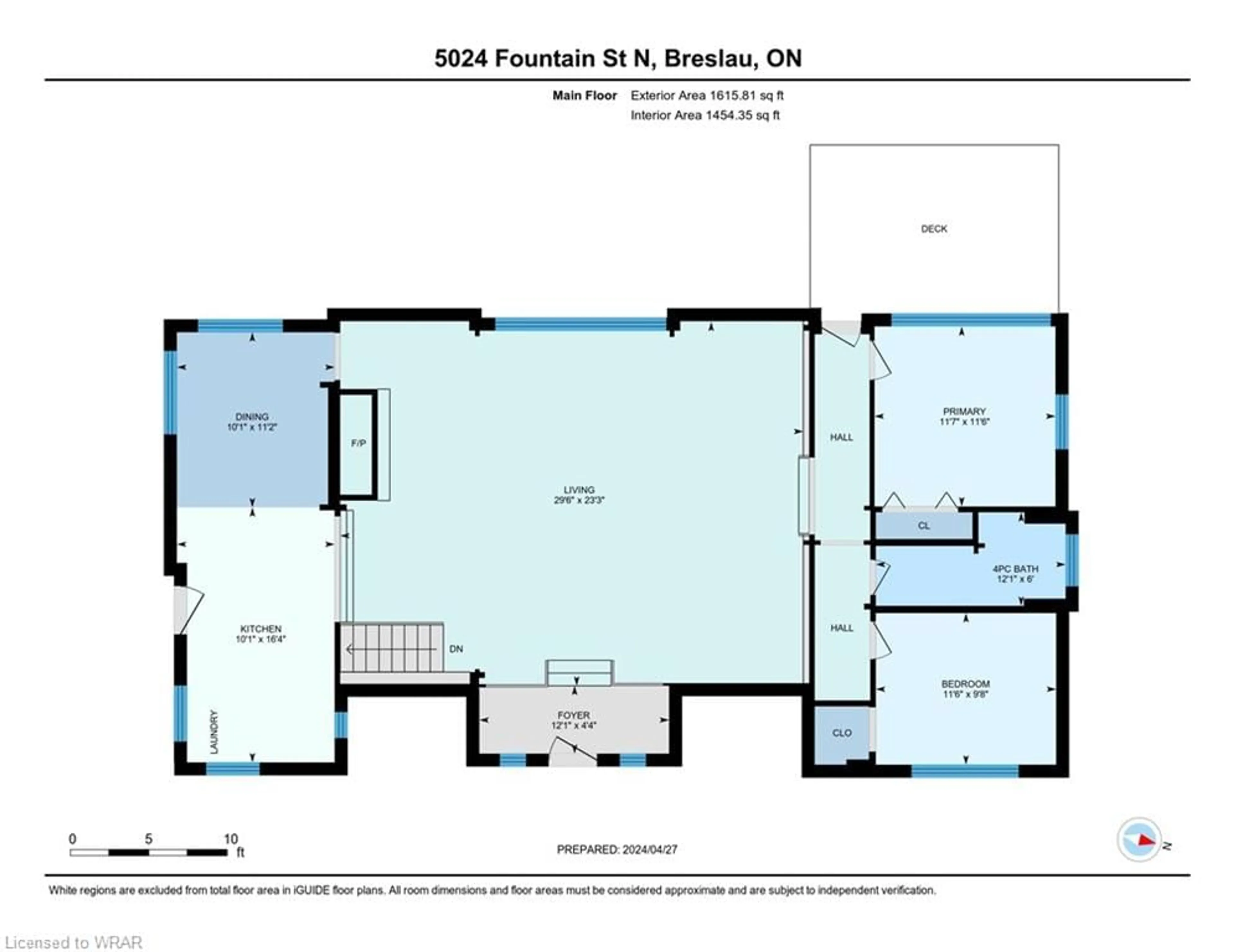 Floor plan for 5024 Fountain St, Woolwich Ontario N0B 1M0