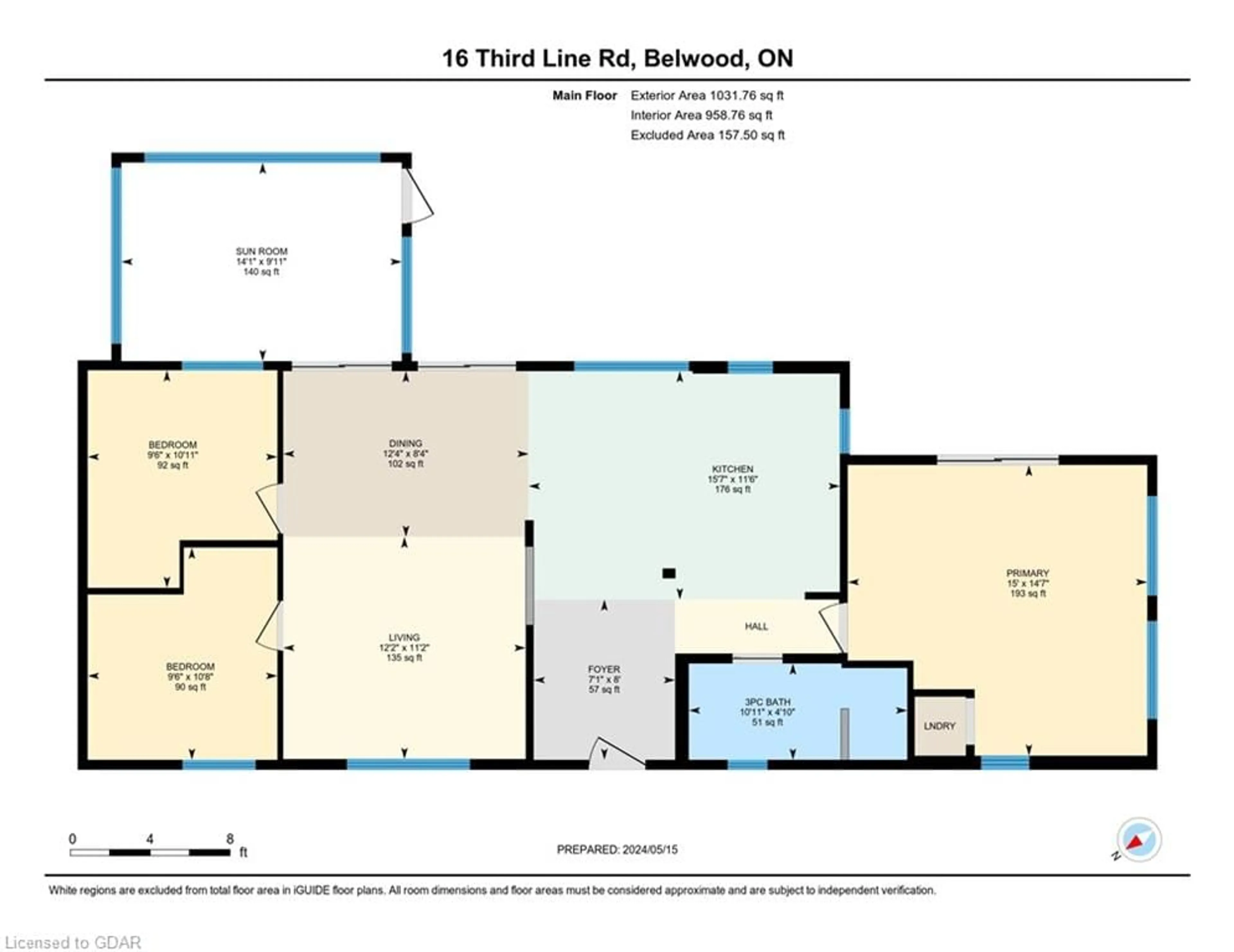 Floor plan for 16 Third Line Rd, Belwood Ontario N0B 1J0