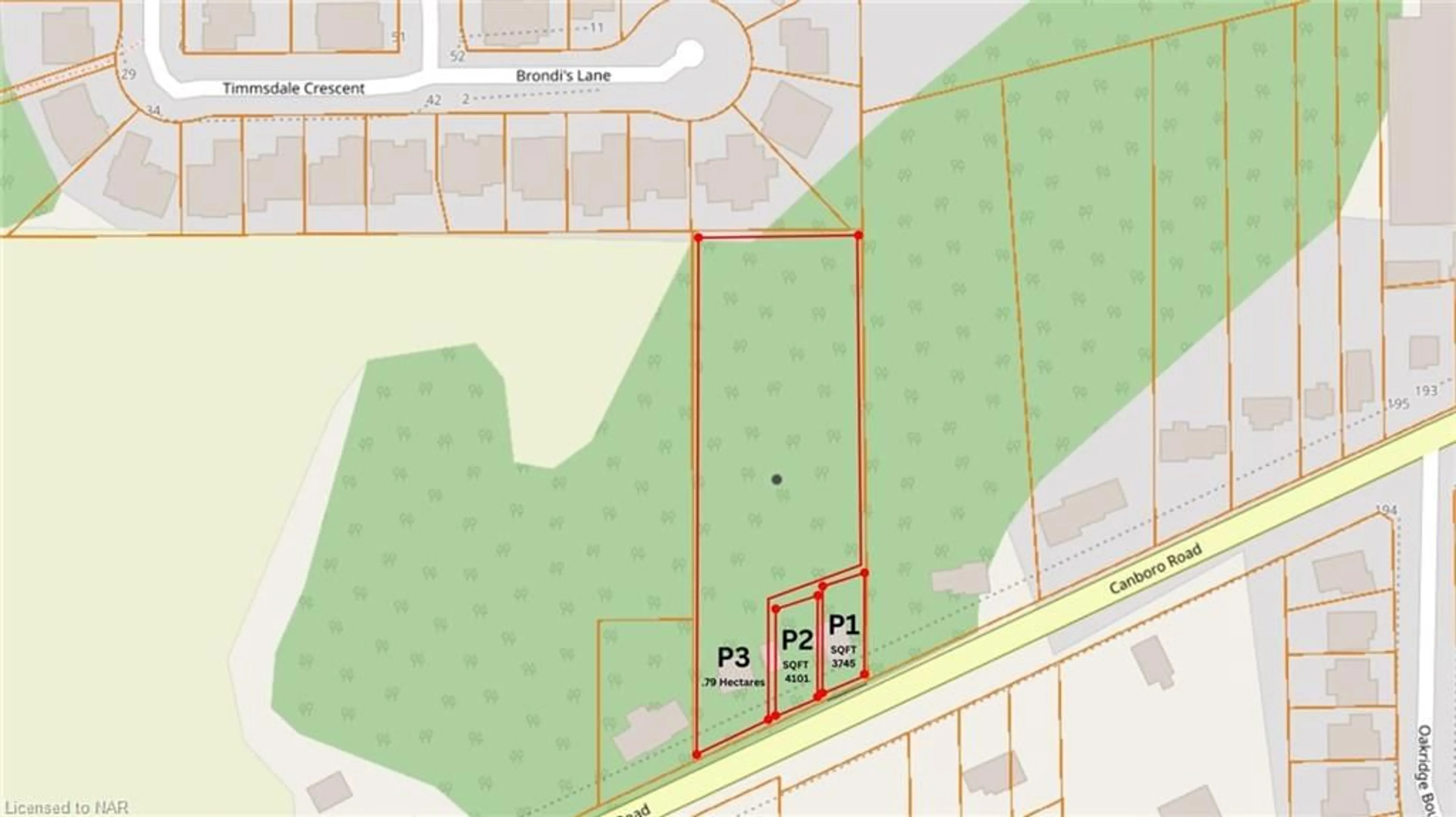 Picture of a map for 201 Canboro Rd Rd #Part 2, Fonthill Ontario L0S 1E5