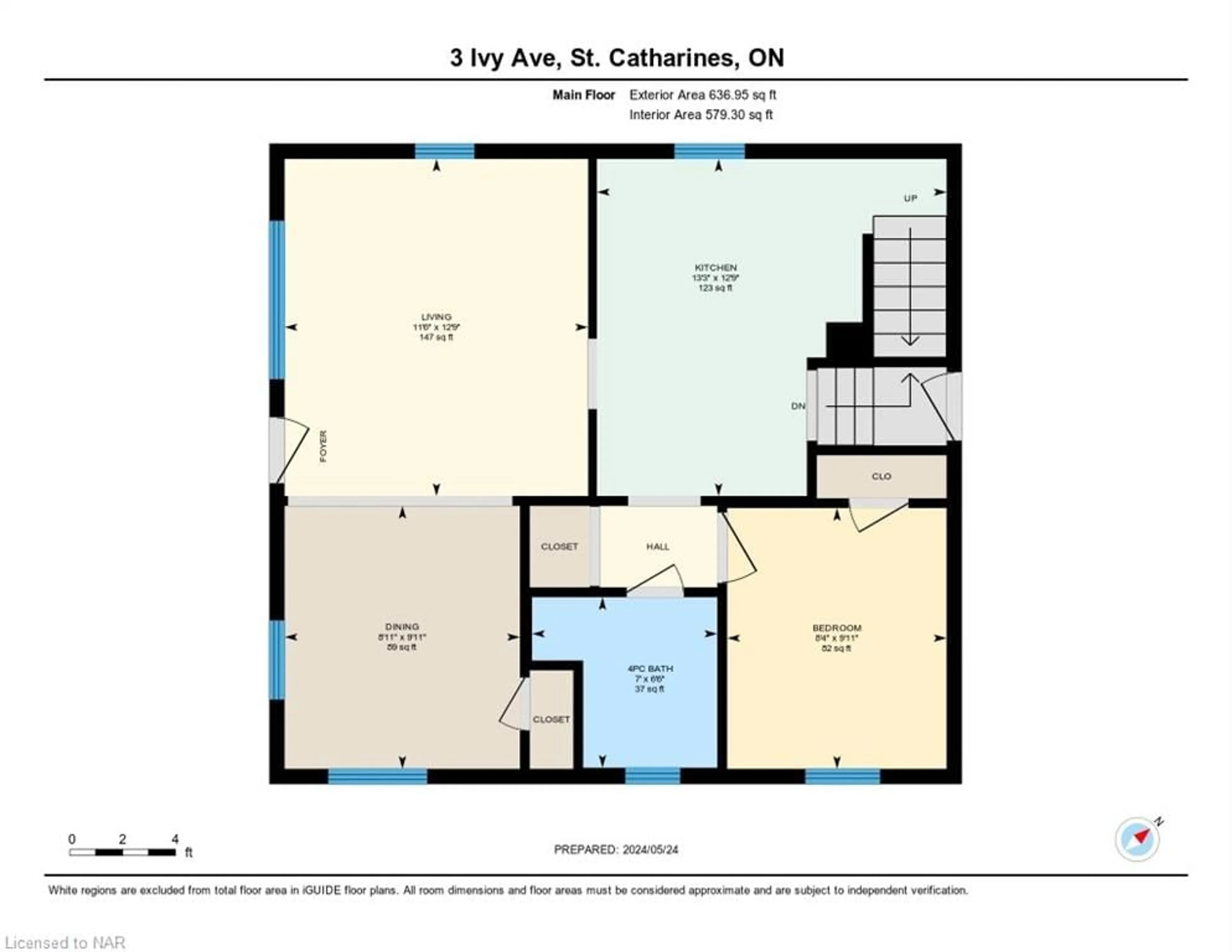 Floor plan for 3 Ivy Ave, St. Catharines Ontario L2P 1Y1