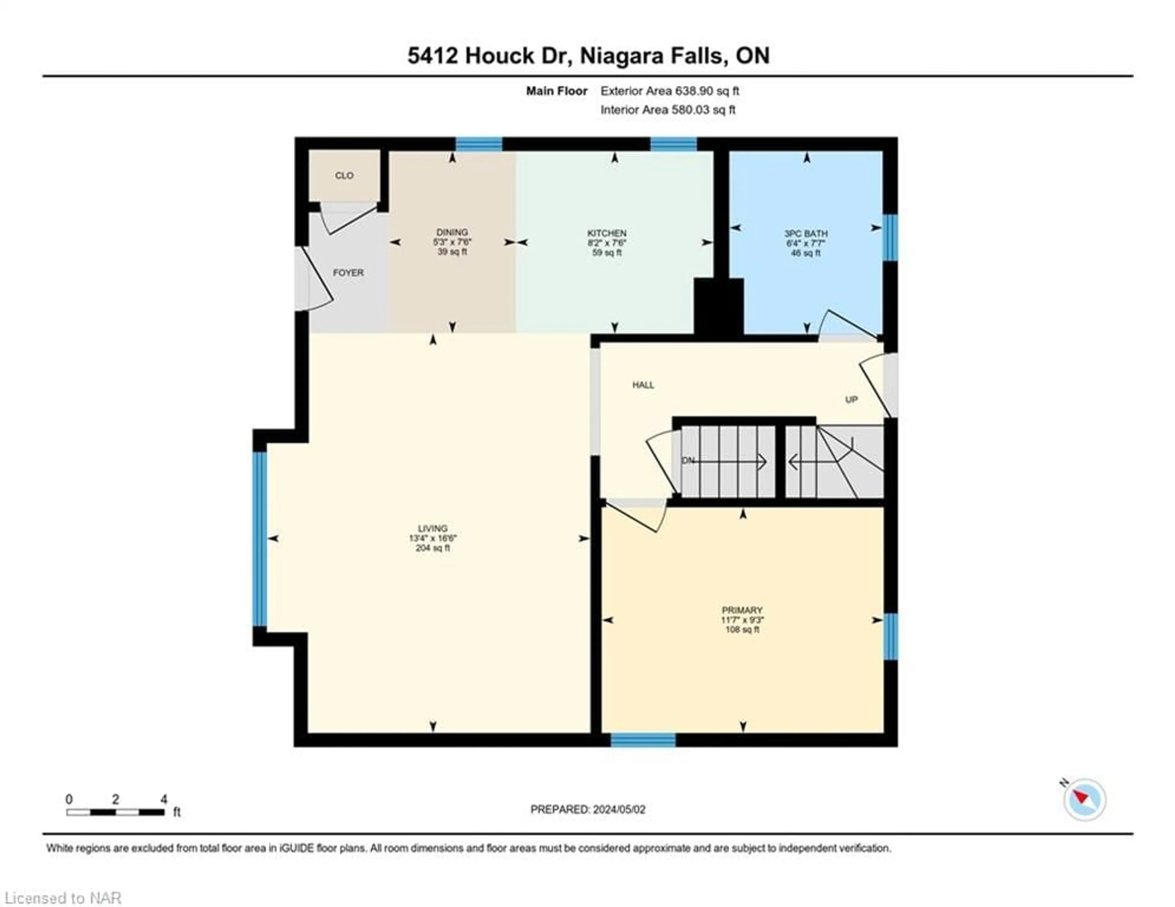 Floor plan for 5412 Houck Dr, Niagara Falls Ontario L2E 1S1