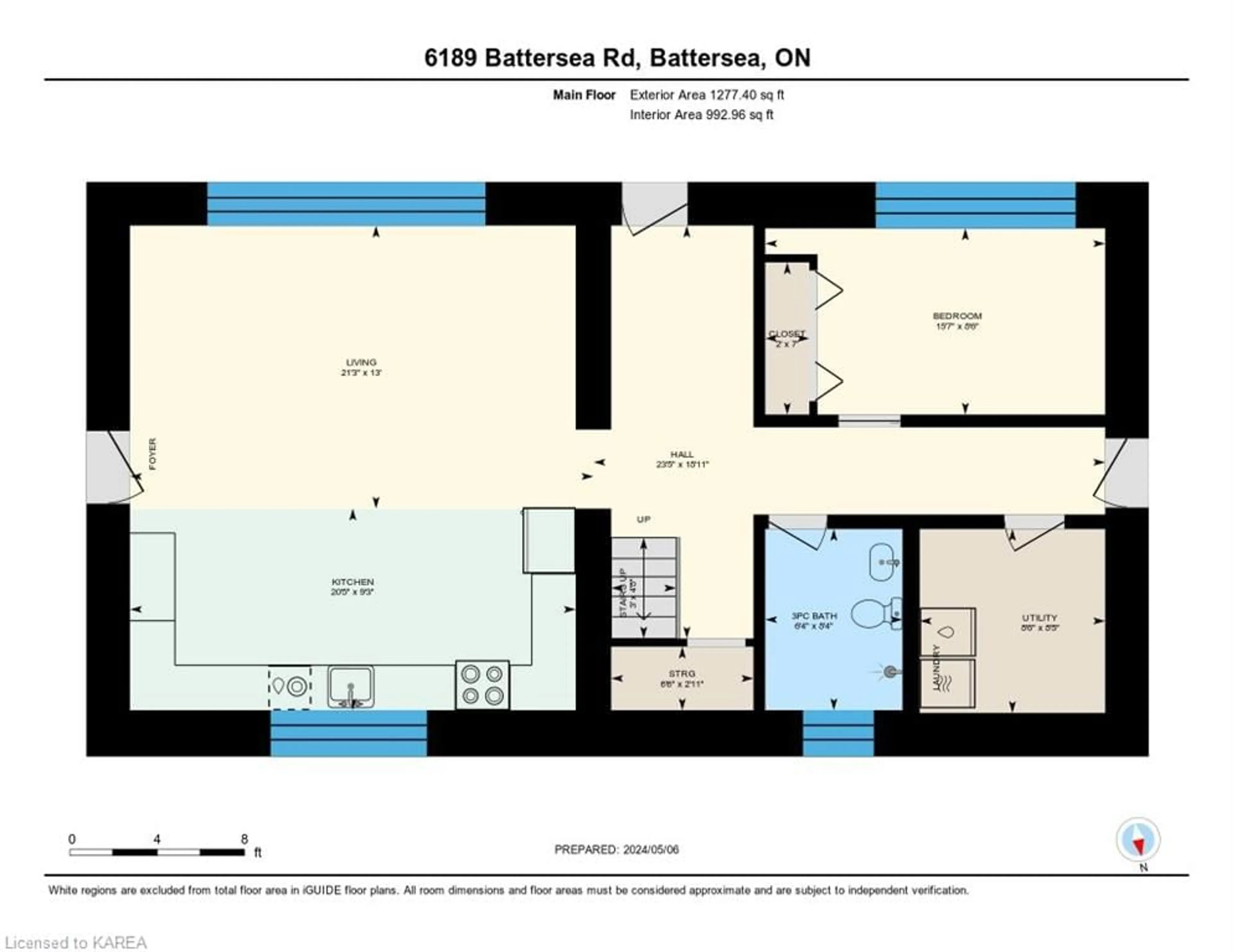 Floor plan for 6189 Battersea Rd, Battersea Ontario K0H 1H0
