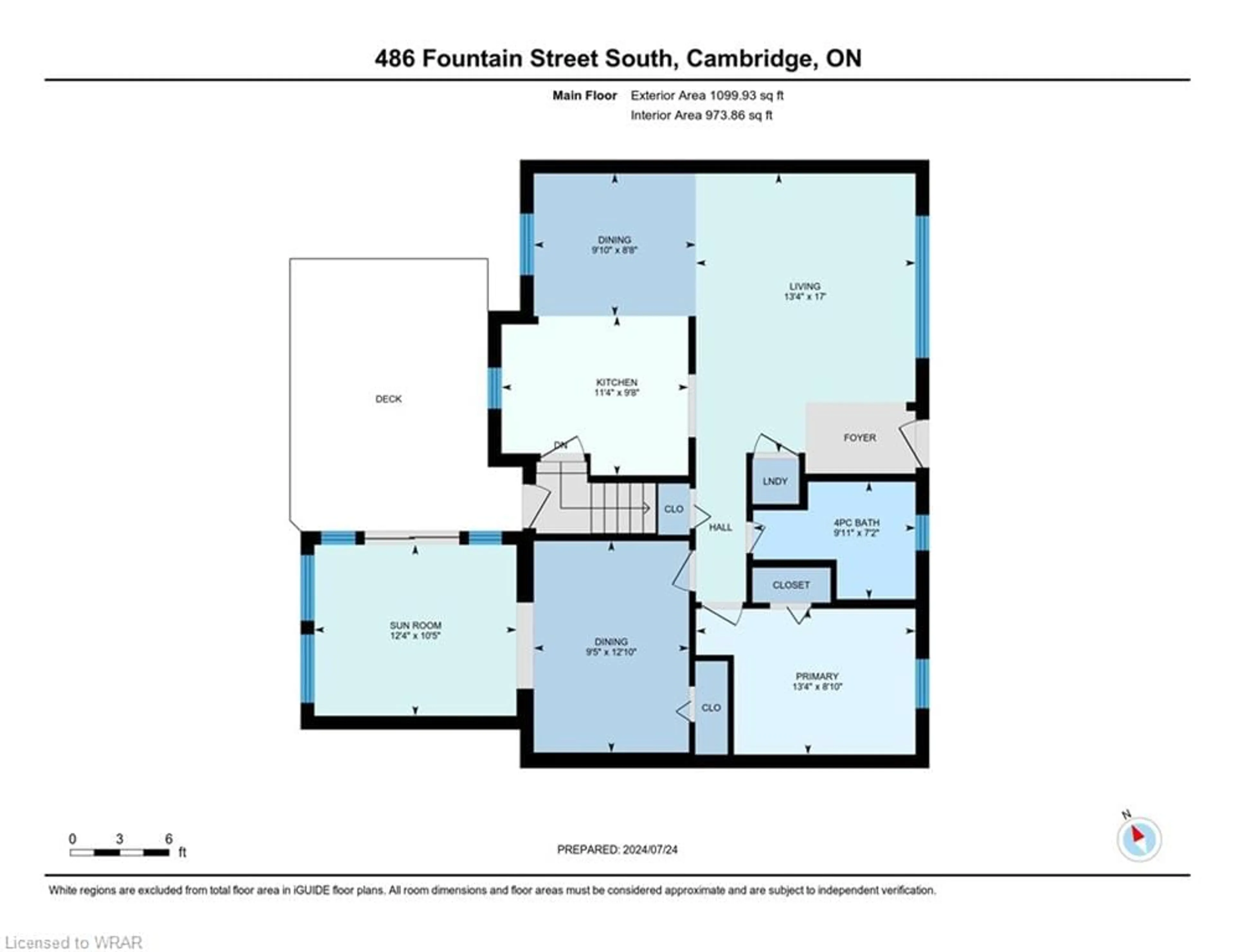 Floor plan for 486 Fountain St, Cambridge Ontario N3H 1J3