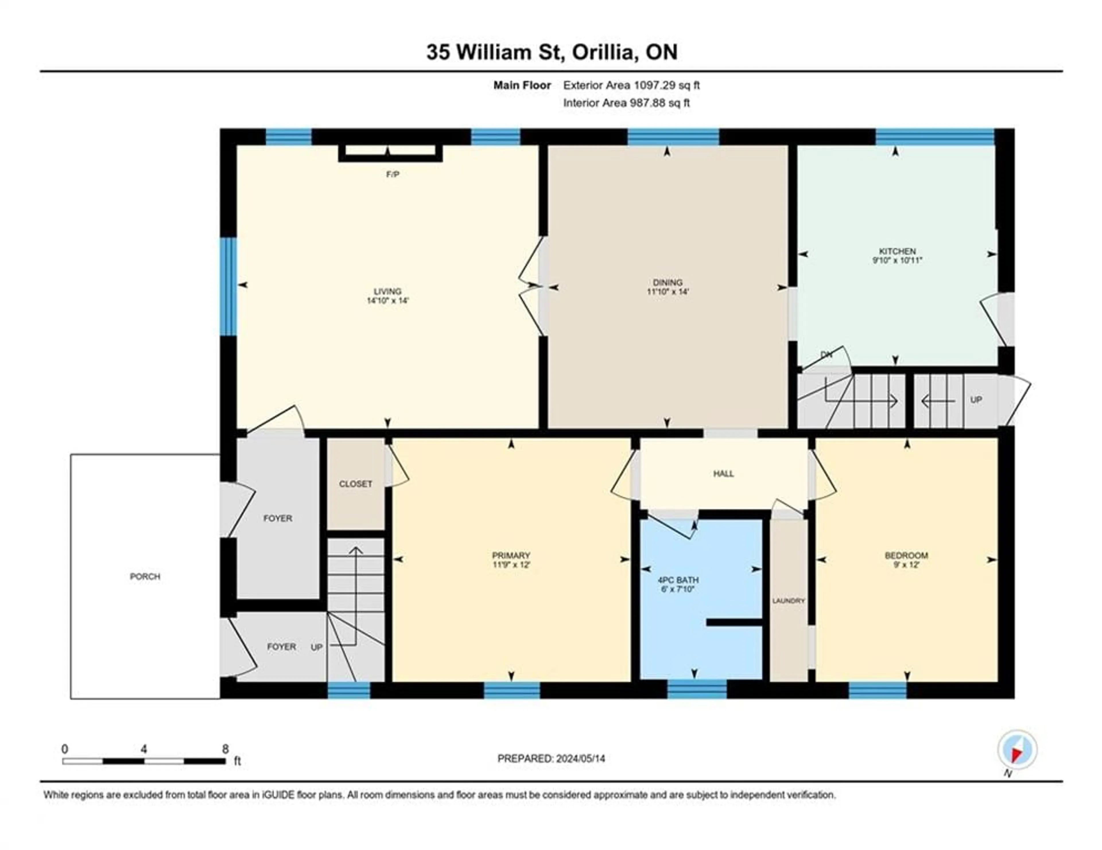 Floor plan for 35-37 William St, Orillia Ontario L3V 5N4