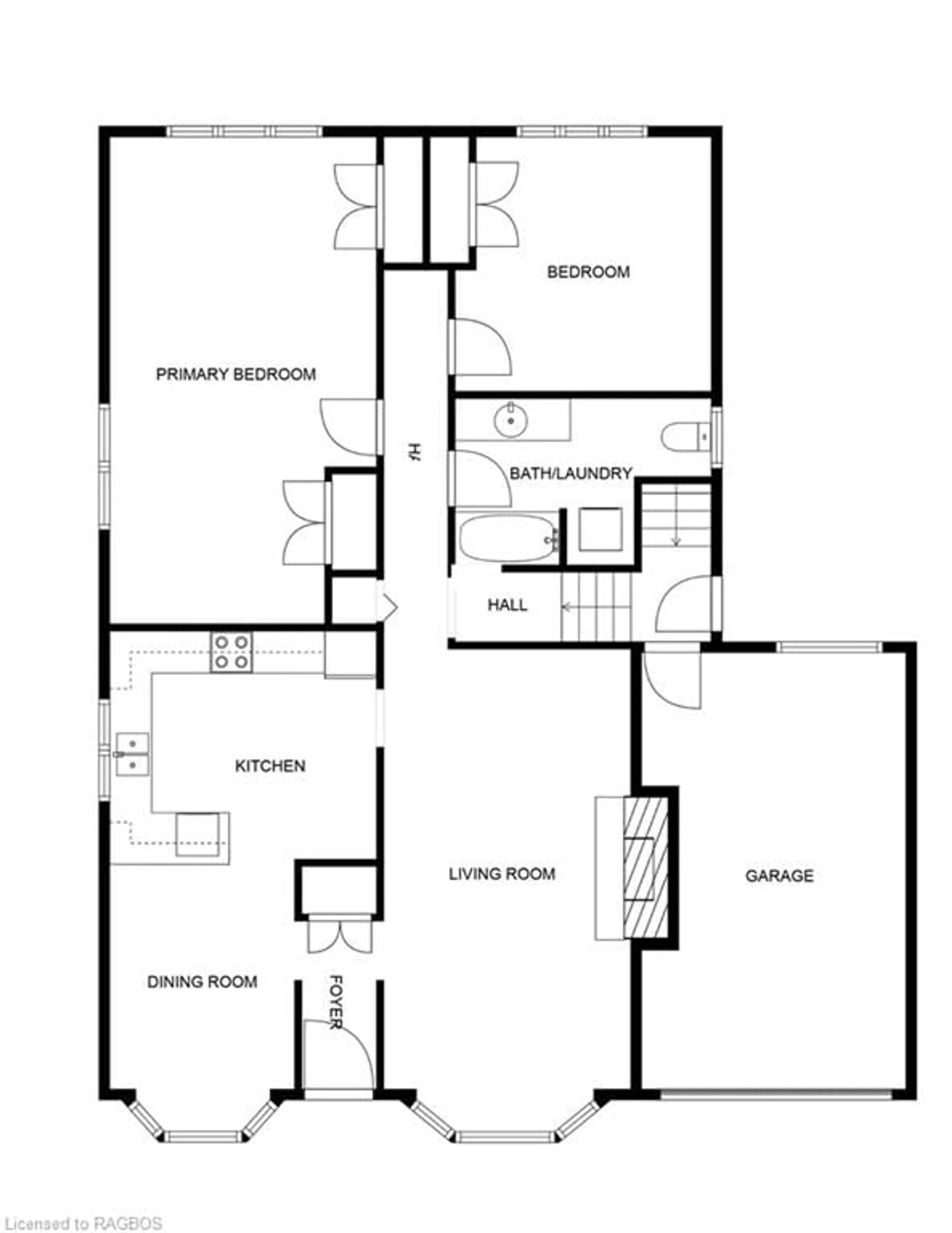 Floor plan for 364 Walnut St, Collingwood Ontario L9Y 3C8