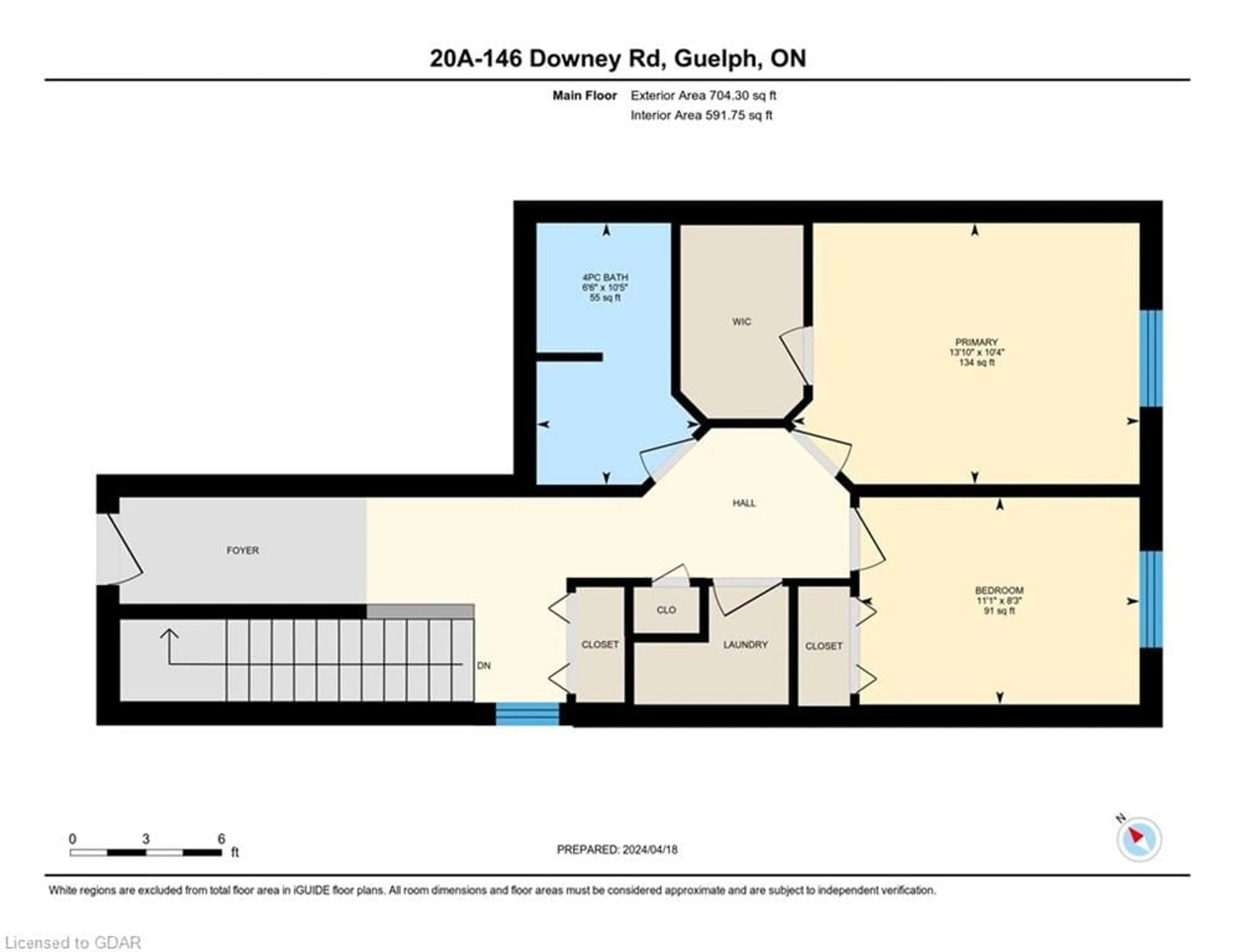 Floor plan for 146 Downey Rd #20A, Guelph Ontario N1C 0A2