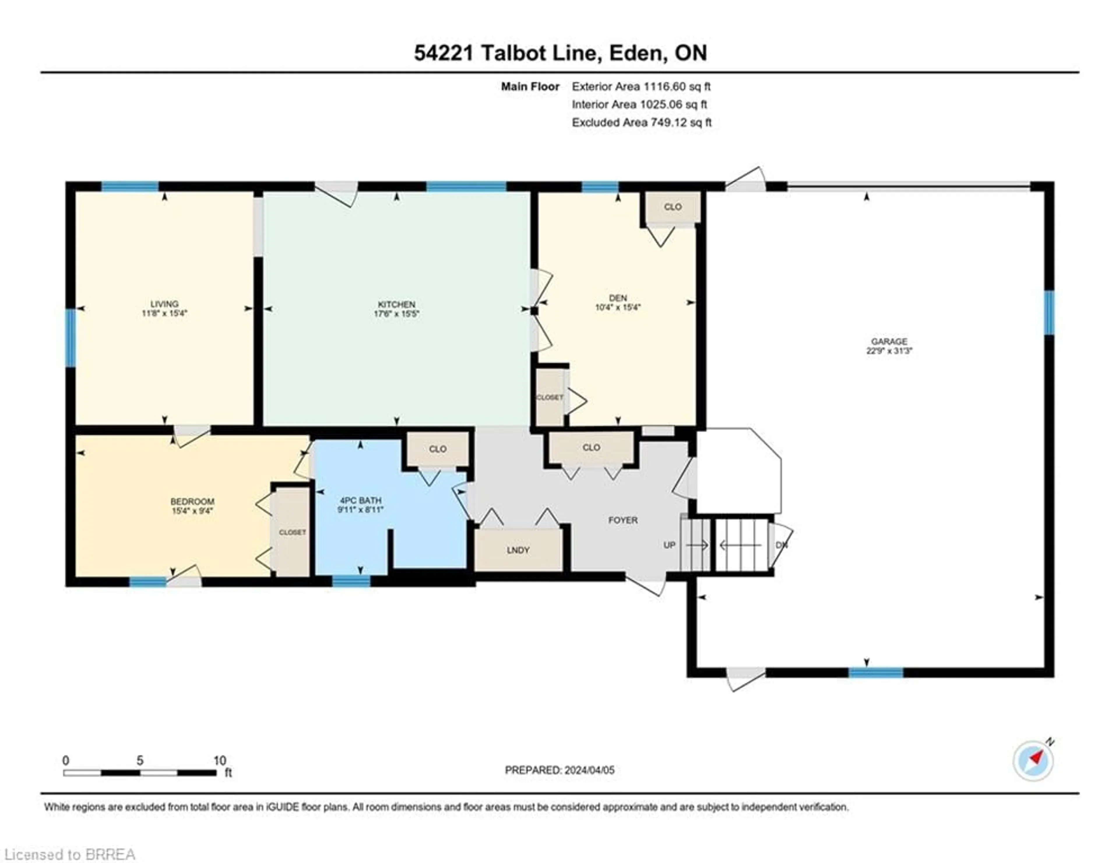 Floor plan for 54221 Talbot Line, Eden Ontario N0J 1H0