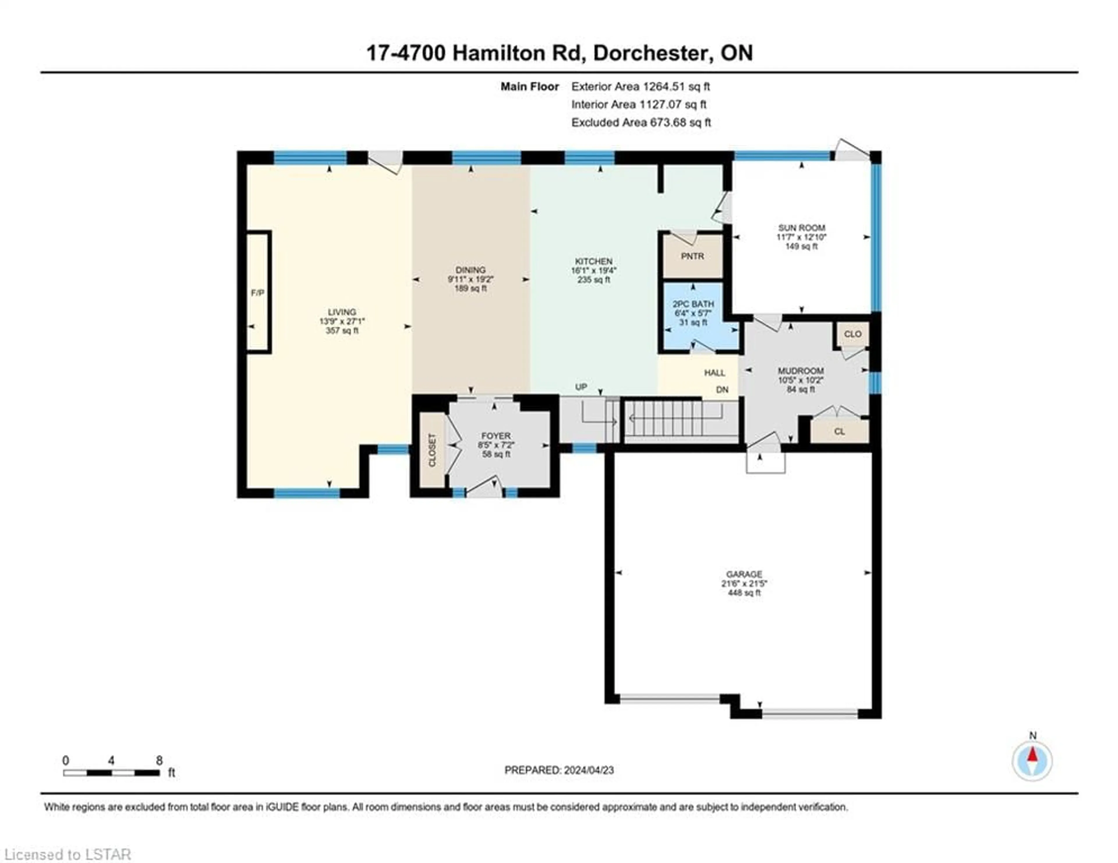 Floor plan for 4700 Hamilton Rd #17, Dorchester Ontario N0L 1G6