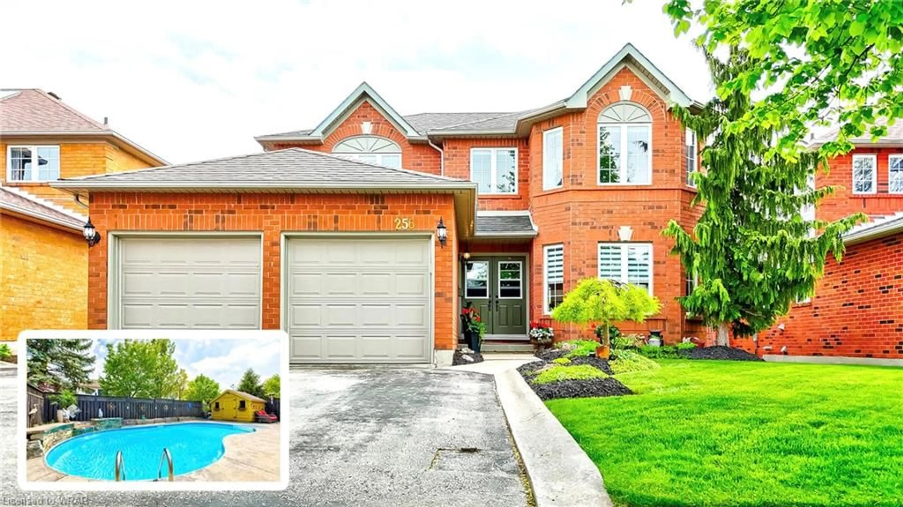 Home with brick exterior material for 256 Granite Hill Rd, Cambridge Ontario N1T 1X3