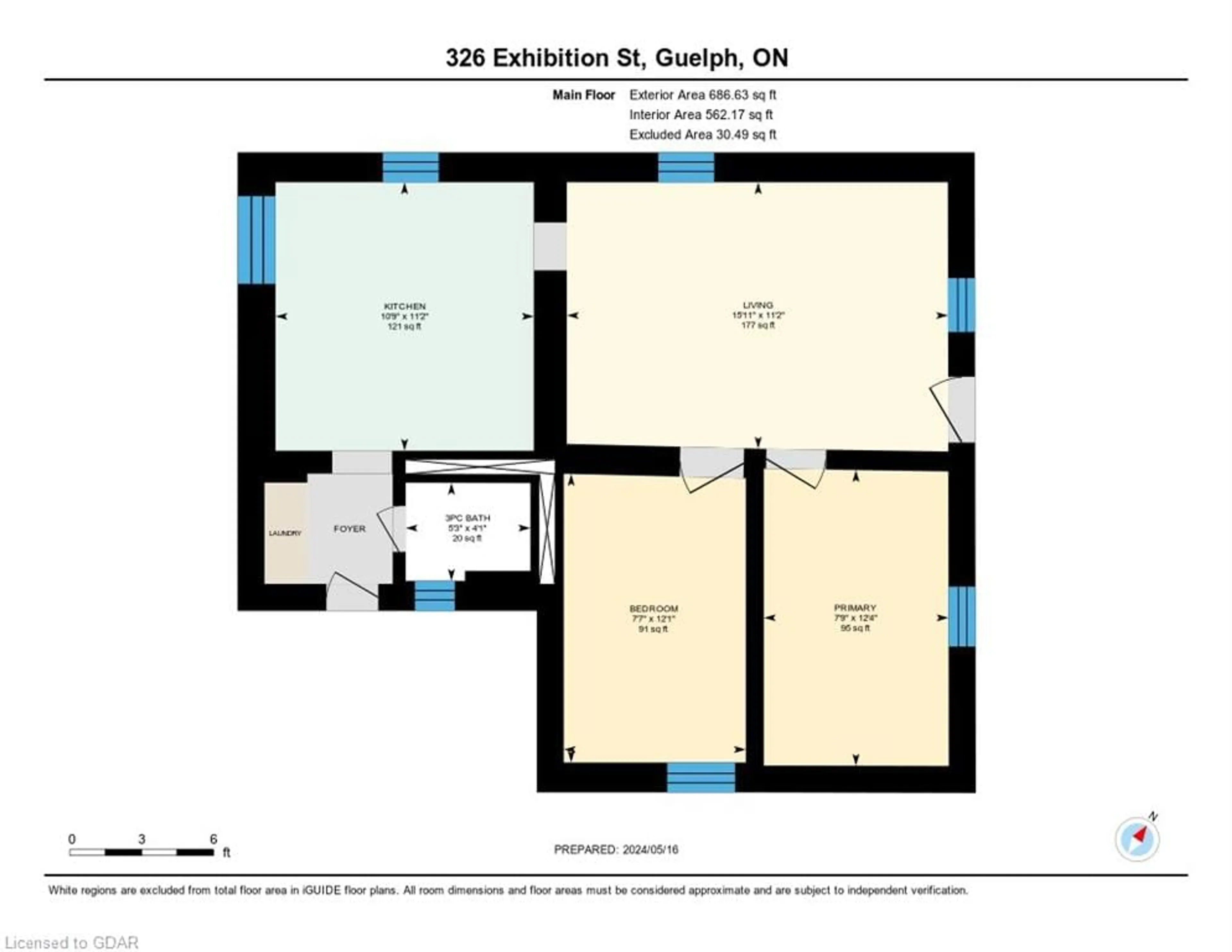 Floor plan for 326 Exhibition St, Guelph Ontario N1H 4S2