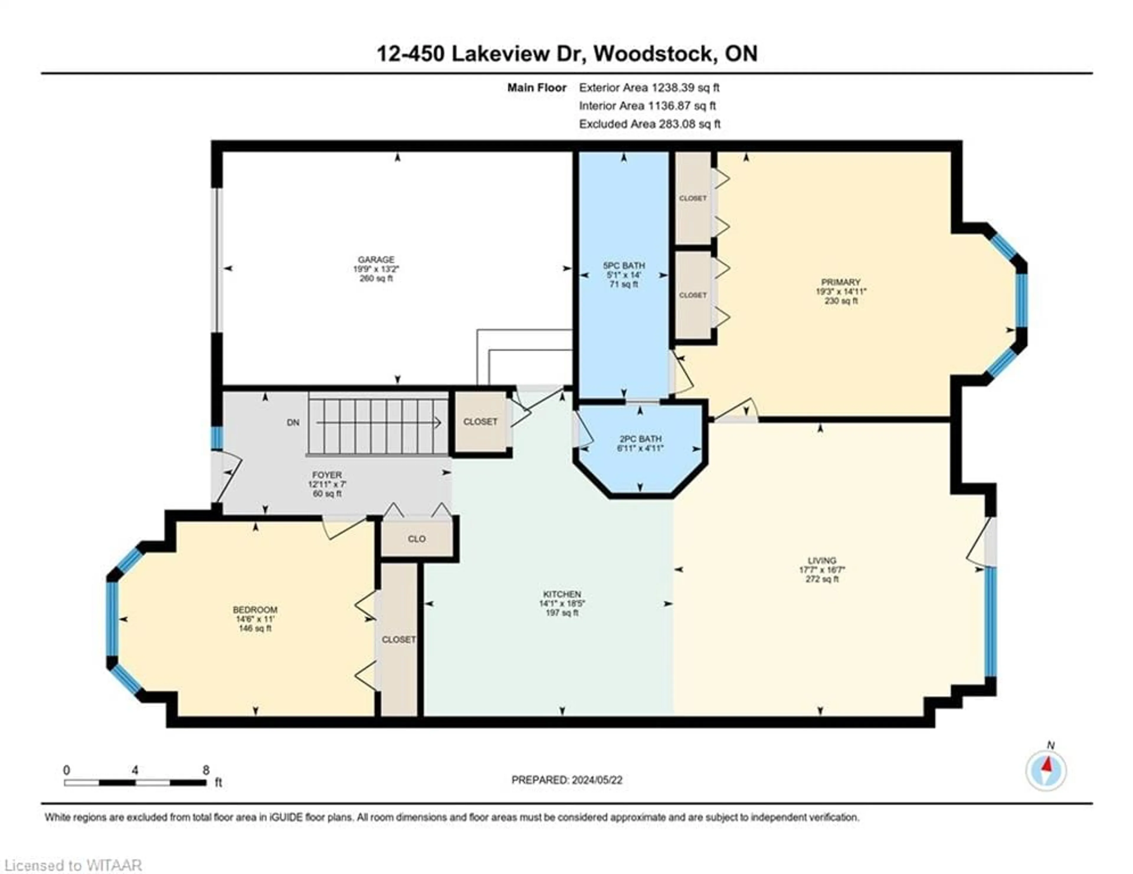 Floor plan for 450 Lakeview Dr #12, Woodstock Ontario N4T 1V6