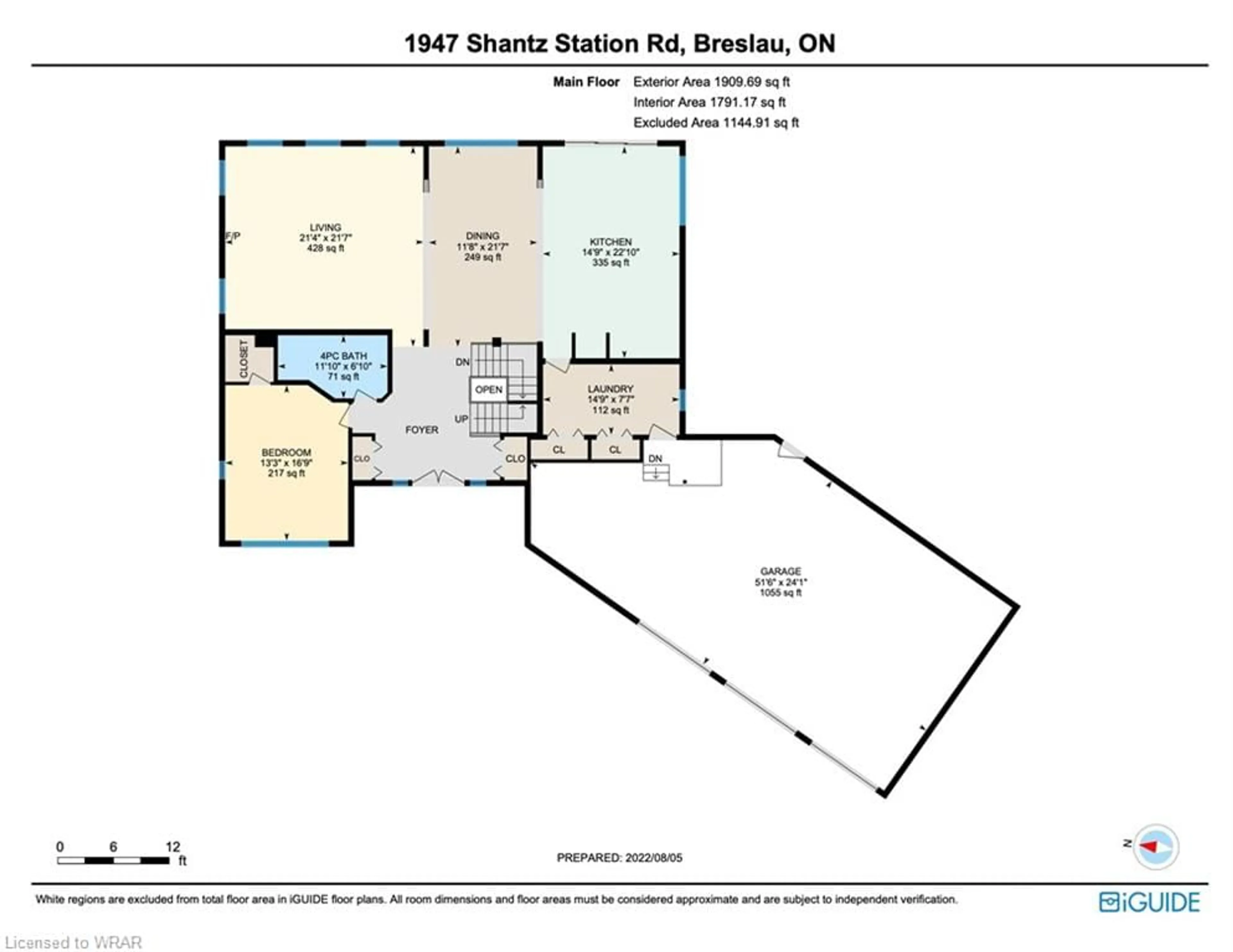 Floor plan for 1947 Shantz Station Rd, Breslau Ontario N0B 1M0