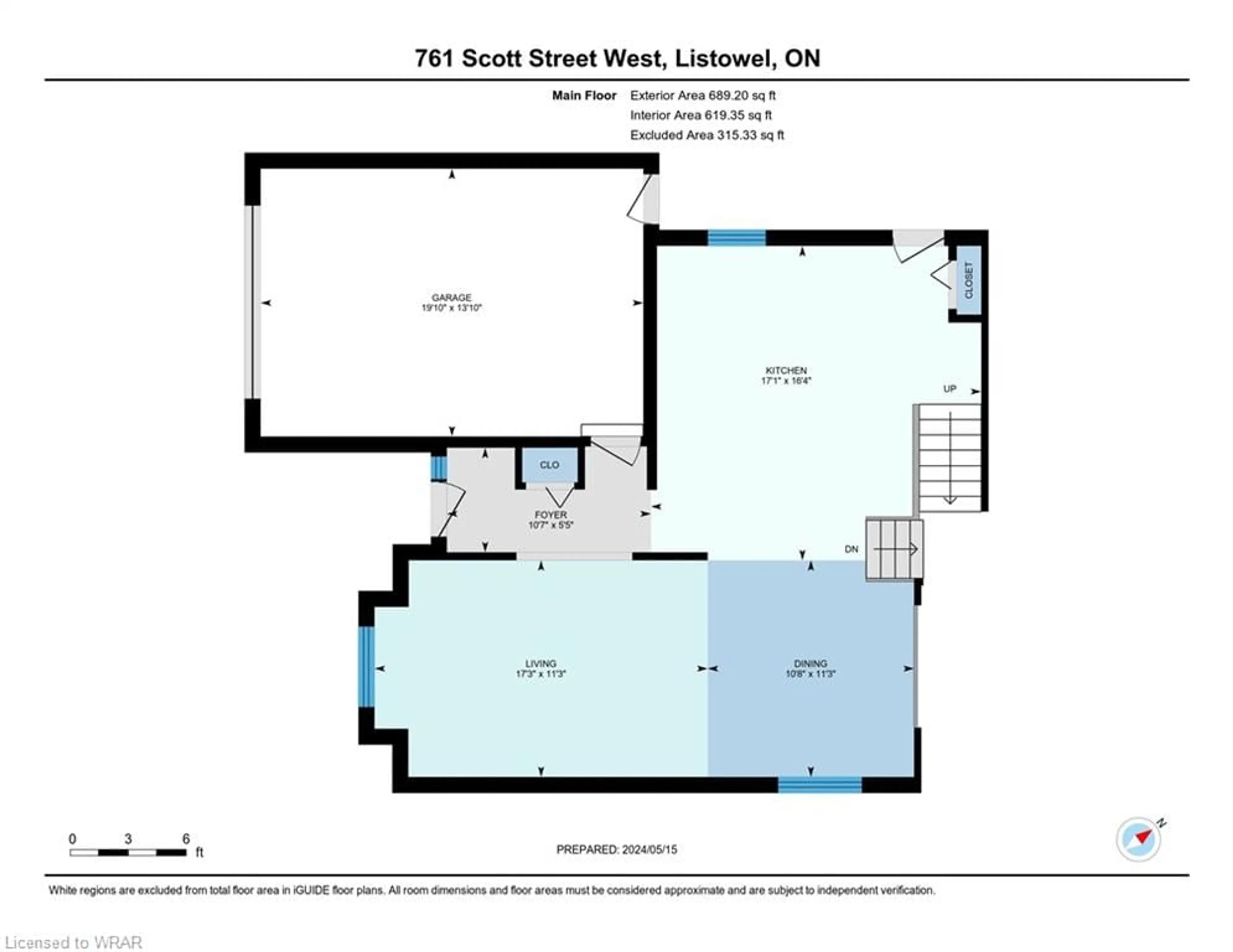 Floor plan for 761 Scott St, Listowel Ontario N4W 1J5