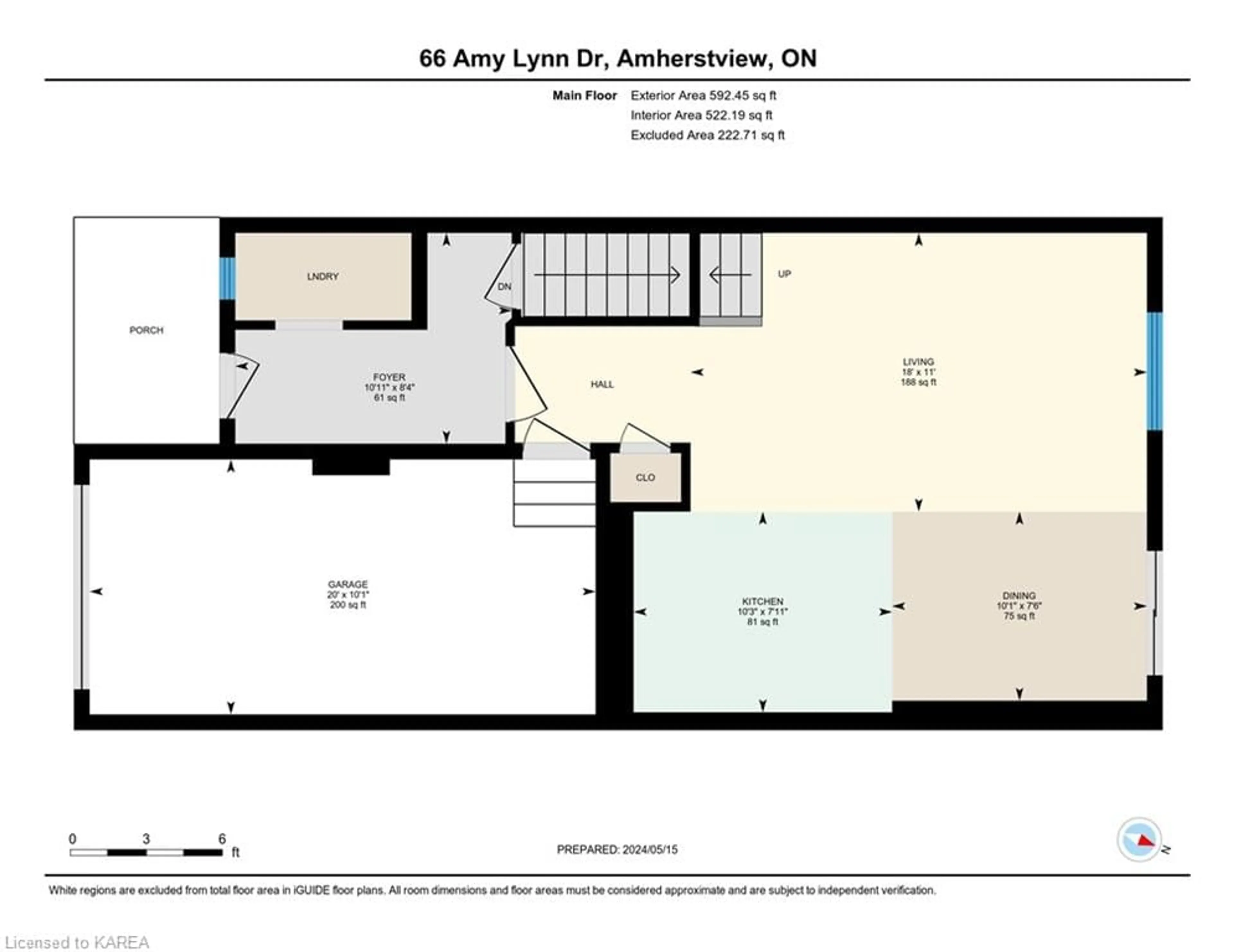 Floor plan for 66 Amy Lynn Dr, Amherstview Ontario K7N 0B2