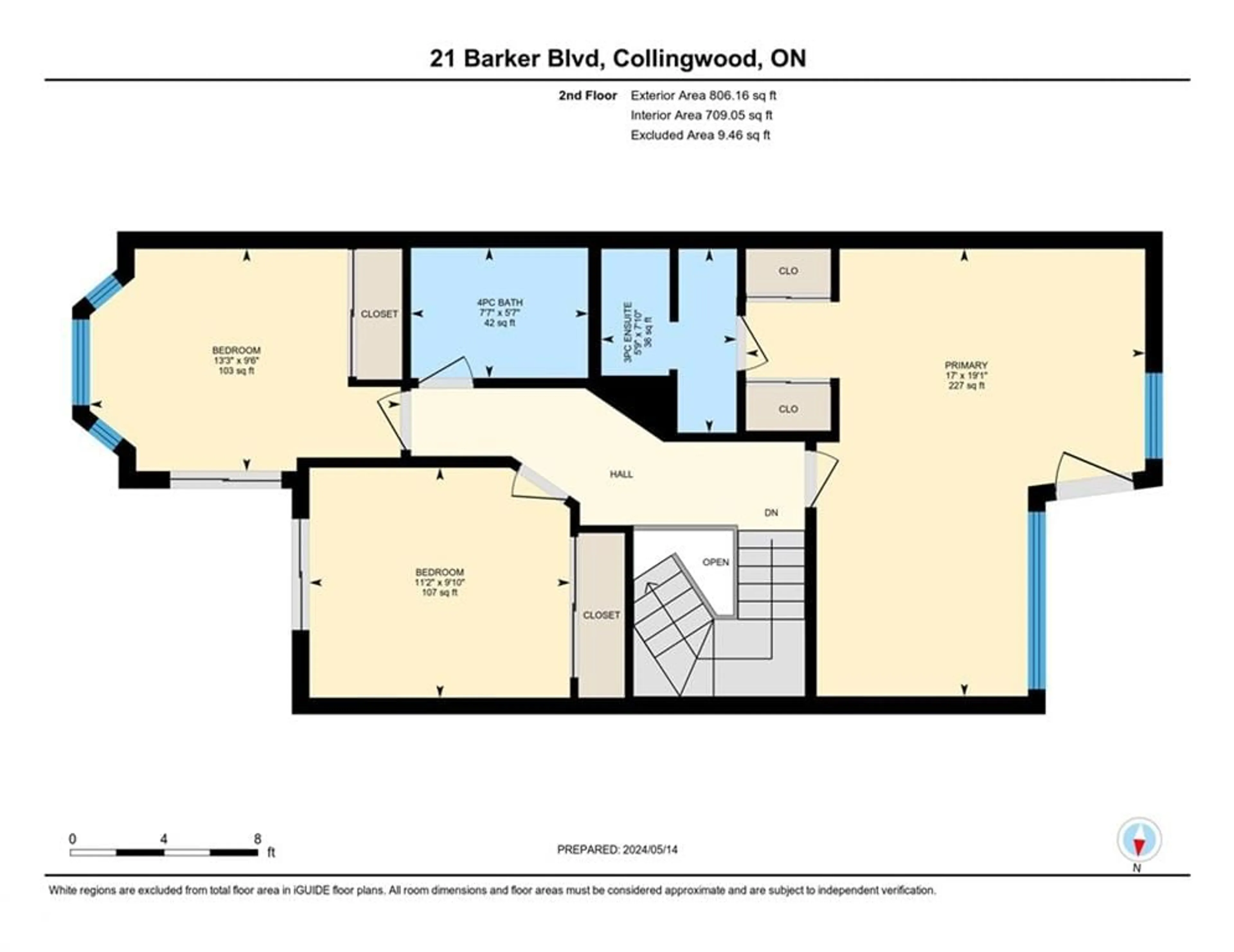 Floor plan for 21 Barker Blvd, Collingwood Ontario L9Y 4W4