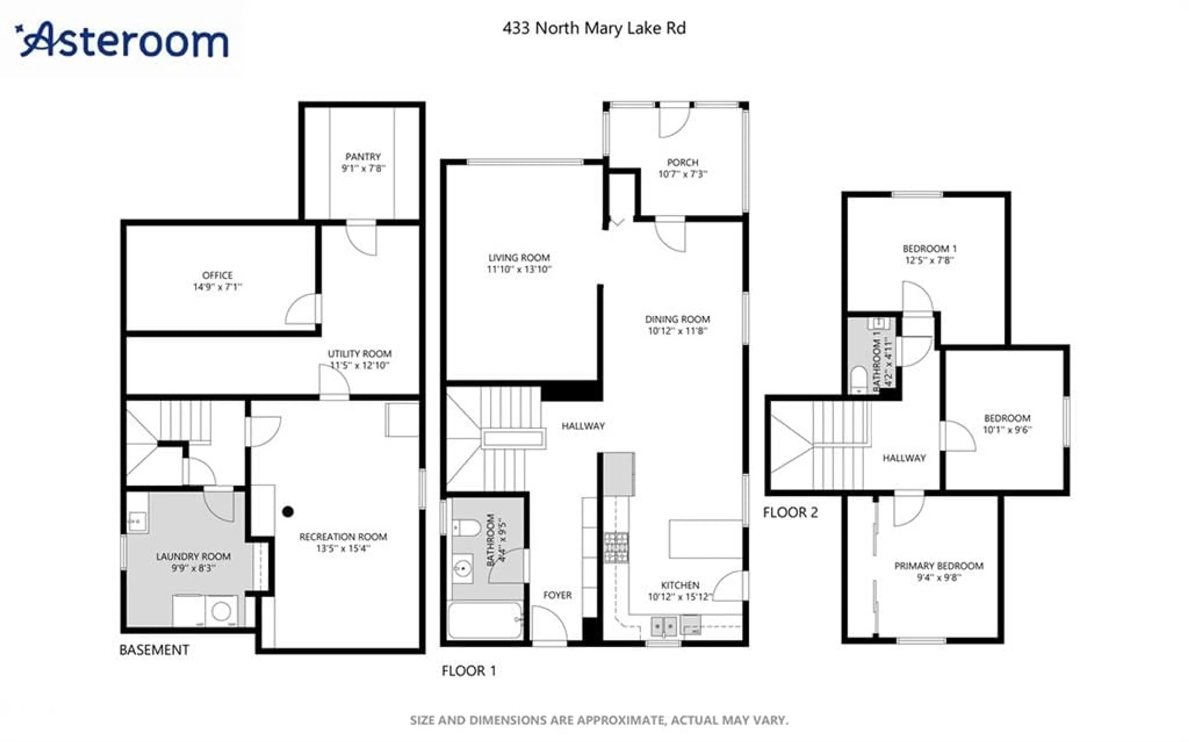 Floor plan for 433 North Mary Lake Rd, Huntsville Ontario P1H 1R9