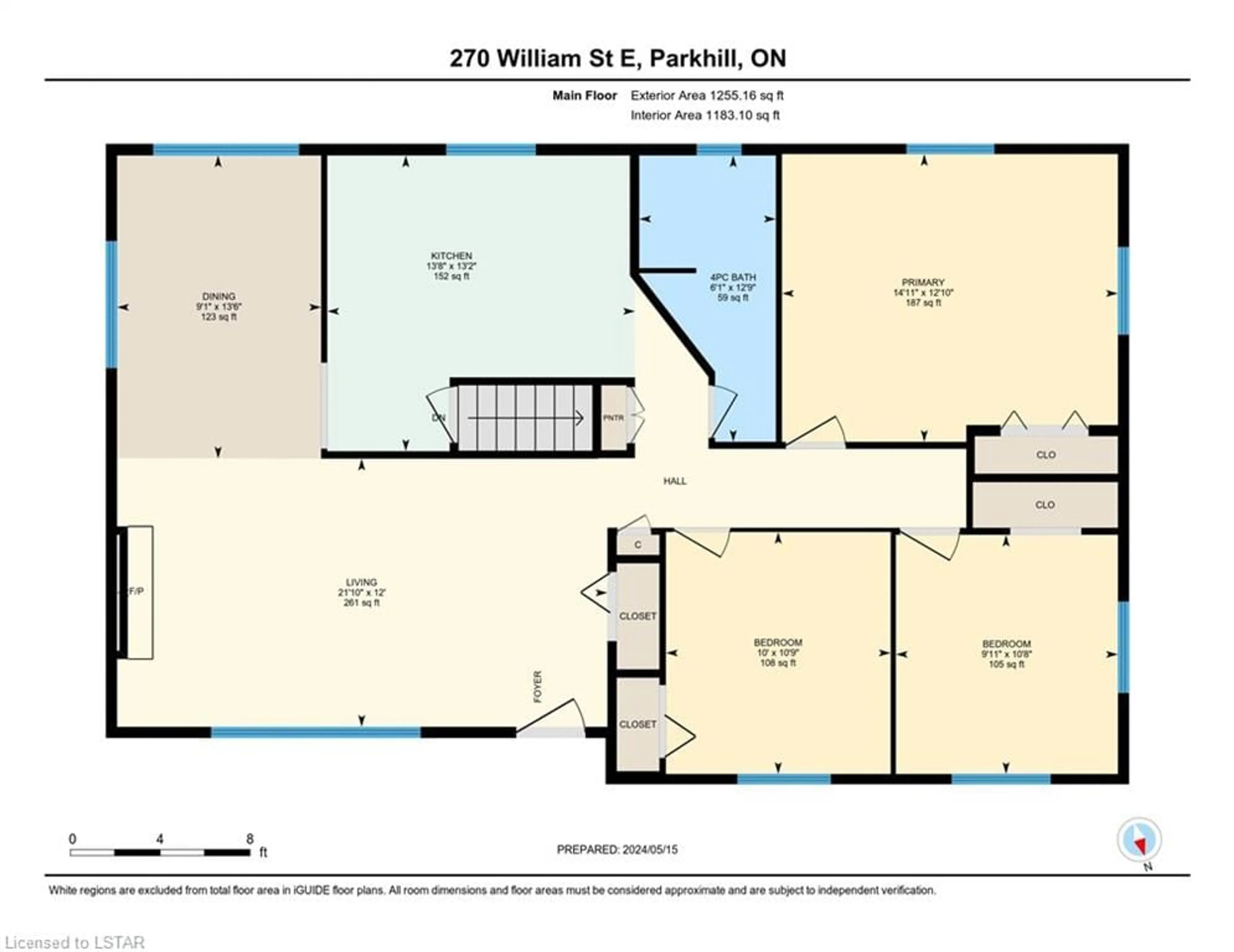 Floor plan for 270 William St, Parkhill Ontario N0M 2K0