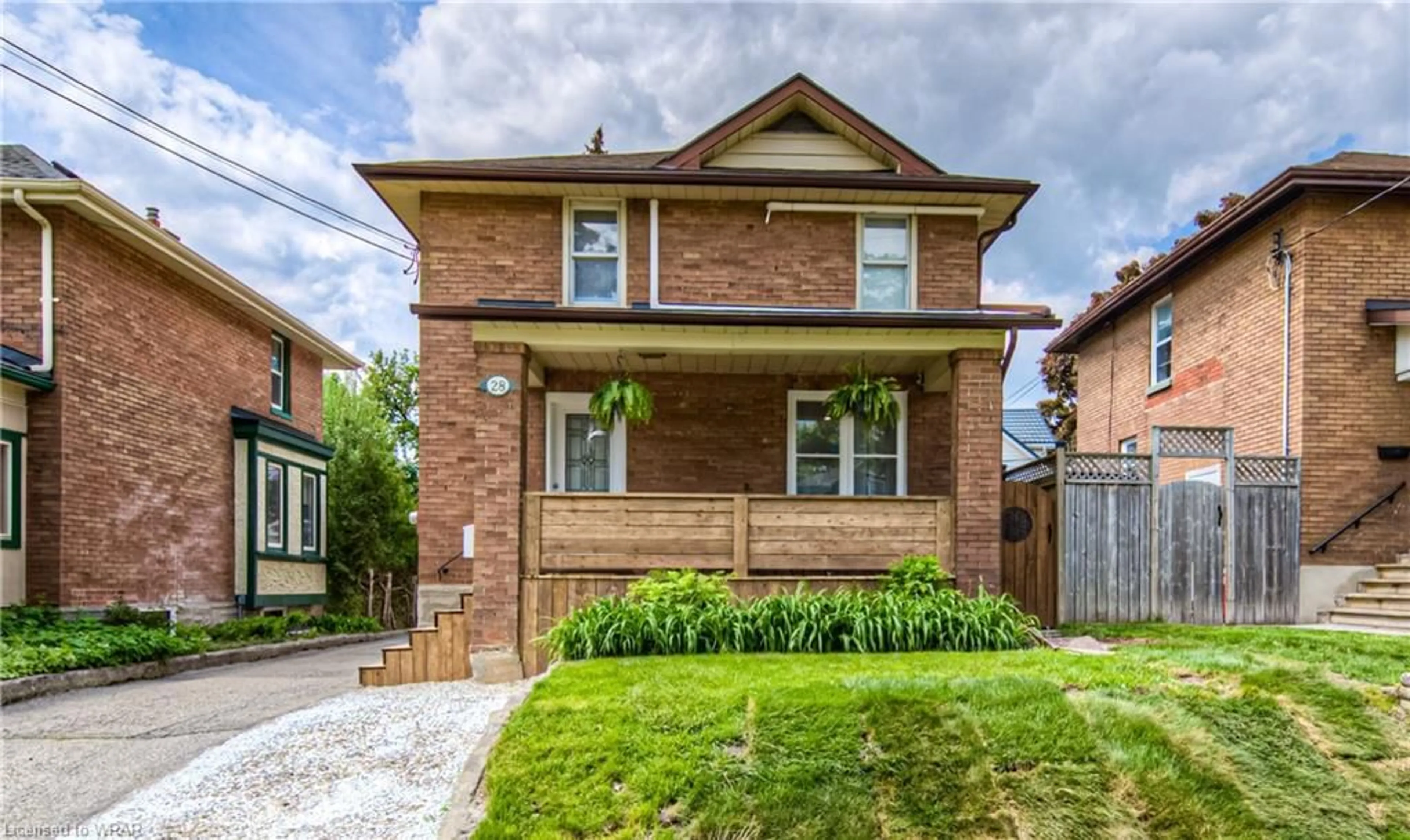 Home with brick exterior material for 28 Onward Ave, Kitchener Ontario N2H 3J7