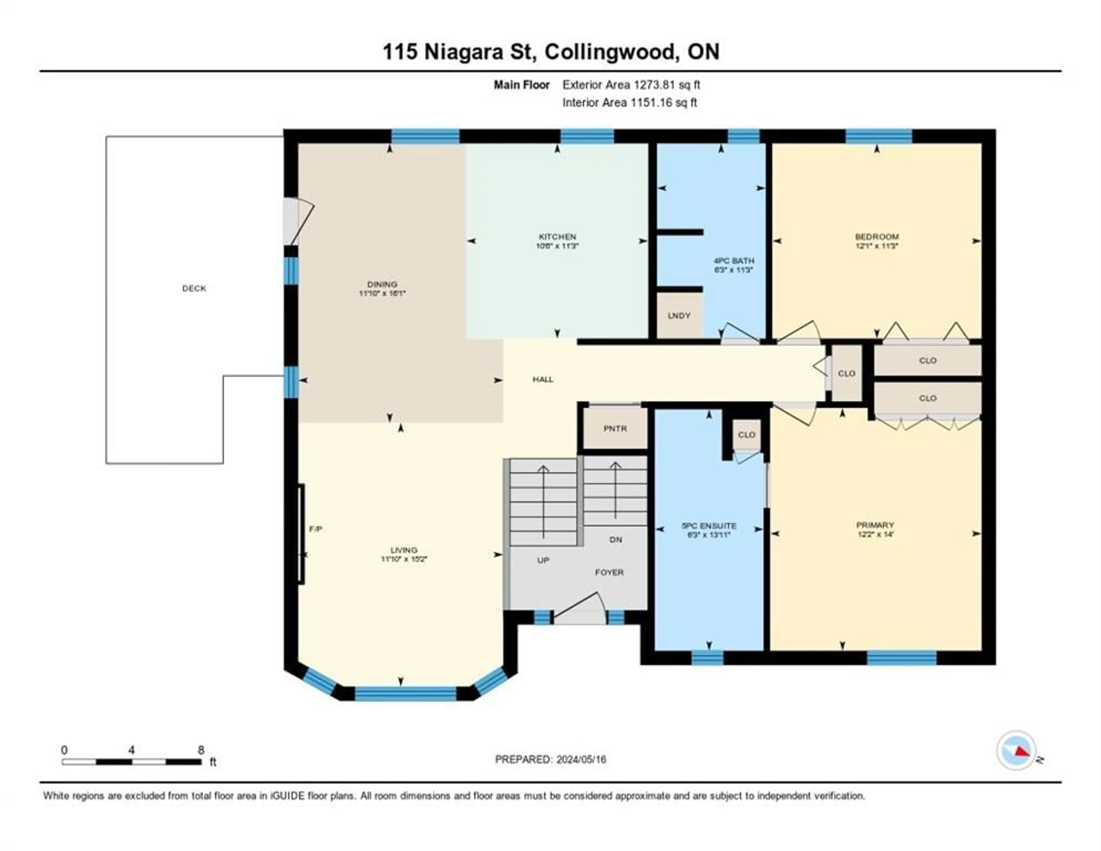 Floor plan for 115 Niagara St, Collingwood Ontario L9Y 3X5