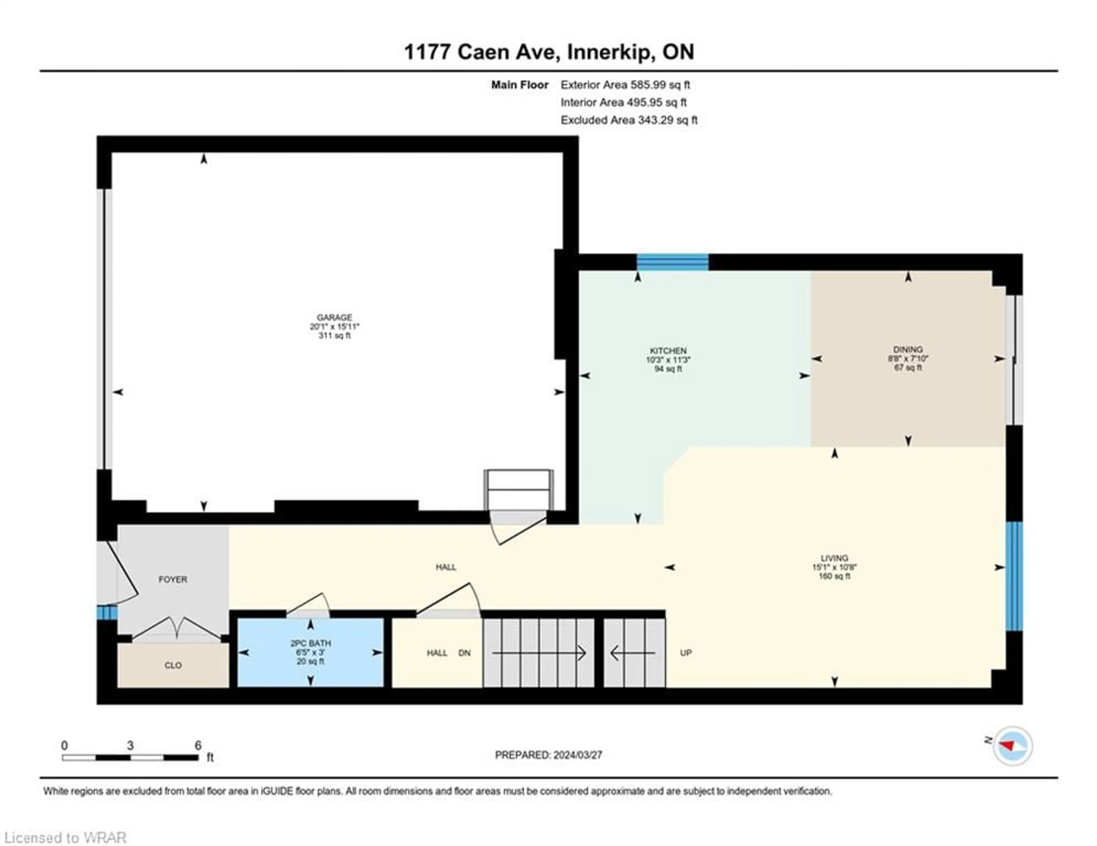Floor plan for 1177 Caen Ave, Woodstock Ontario N4T 0G3