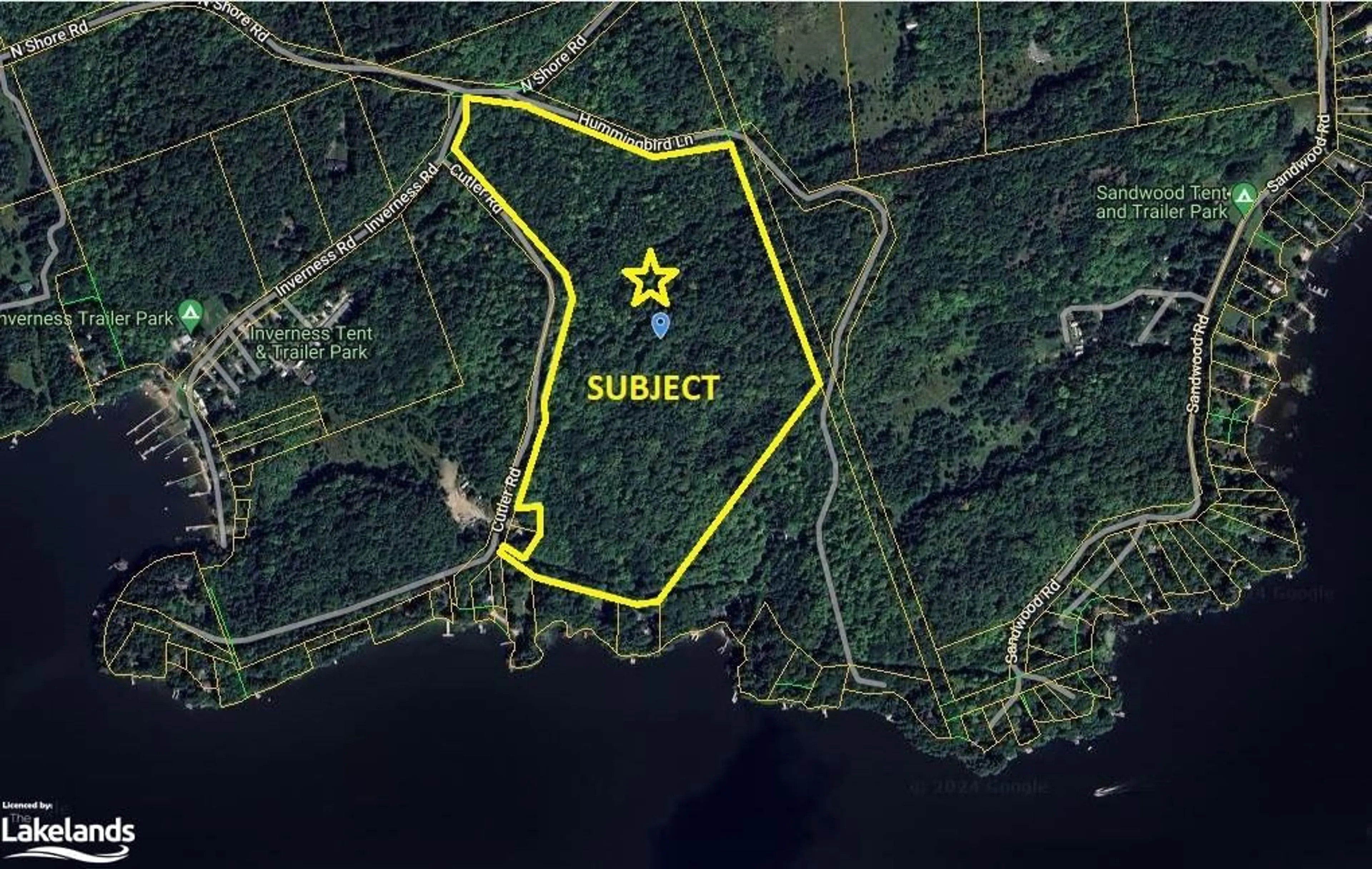 Picture of a map for 1 Northshore Rd, Utterson Ontario P0B 1M0