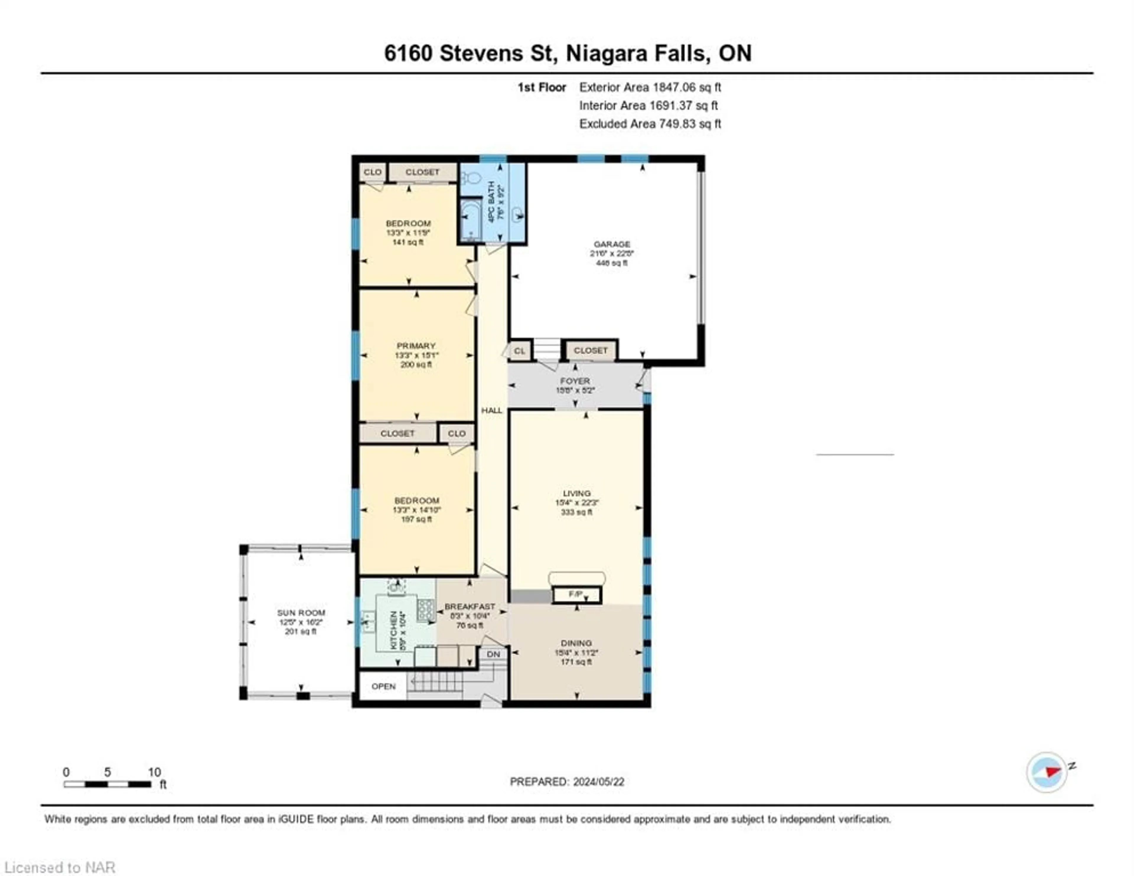 Floor plan for 6160 Stevens St, Niagara Falls Ontario L2E 3A3