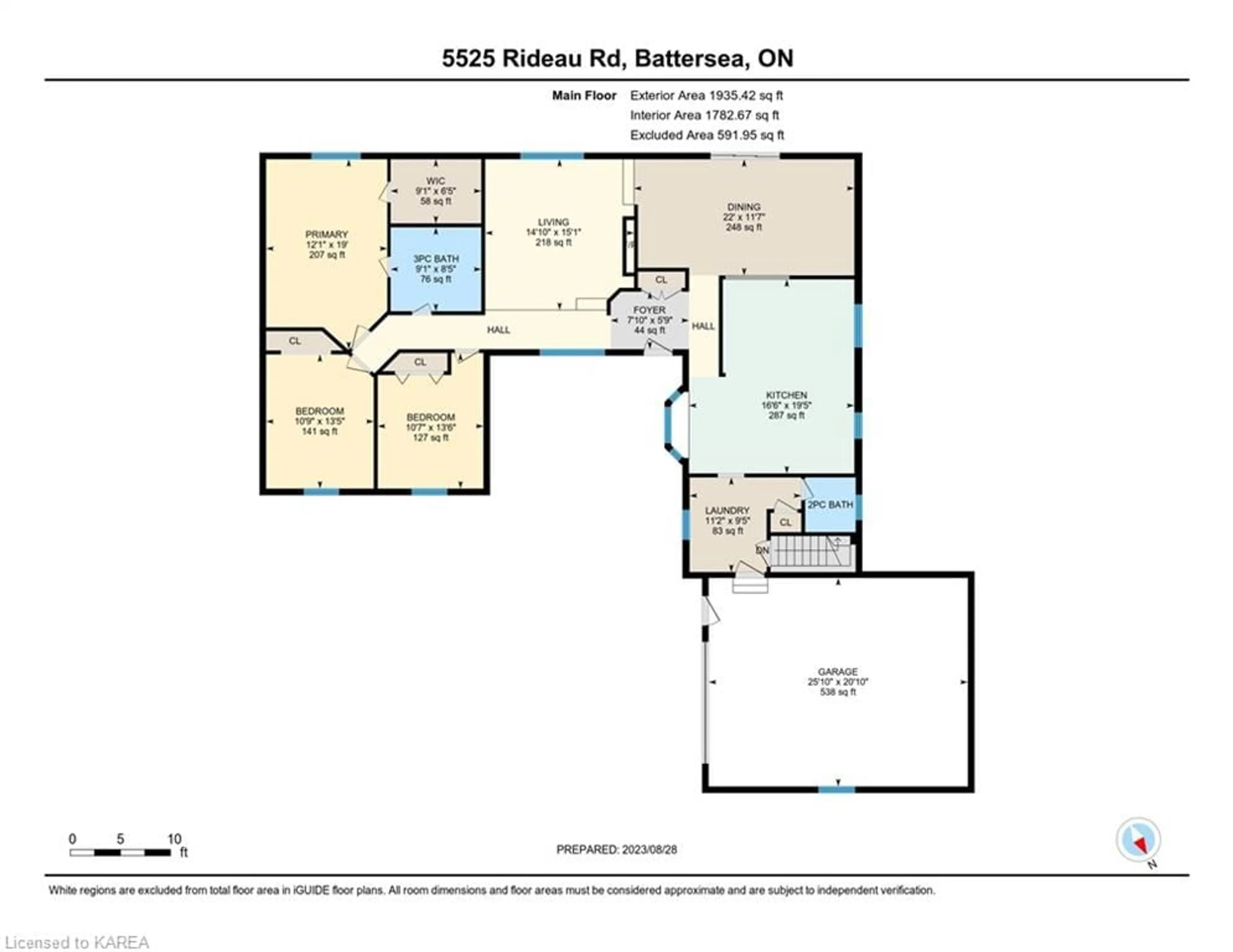 Floor plan for 5525 Rideau Rd, Seeleys Bay Ontario K0H 2N0