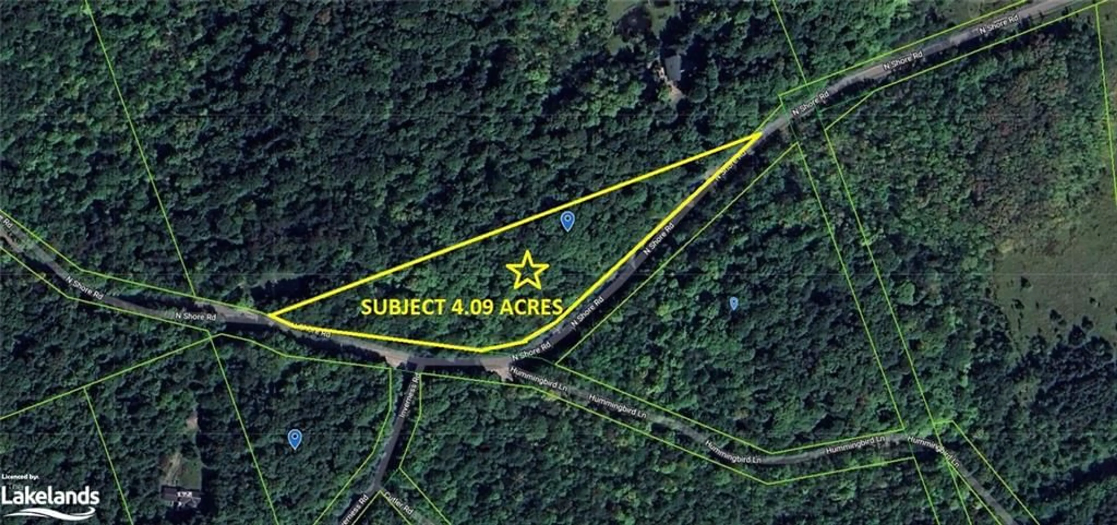Picture of a map for 3 Northshore Rd, Utterson Ontario P0B 1M0