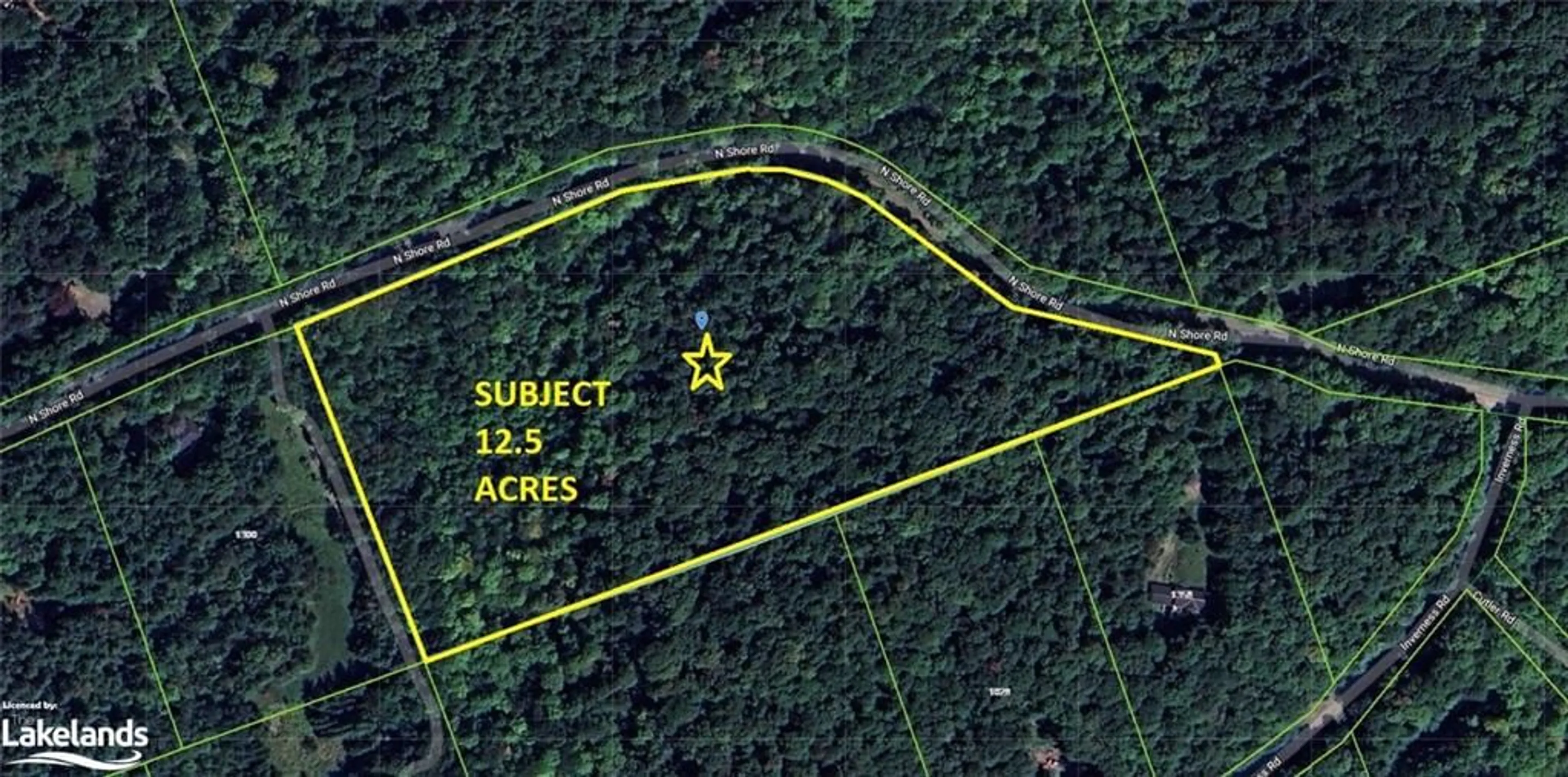Picture of a map for 0 Northshore Rd, Utterson Ontario P0B 1M0