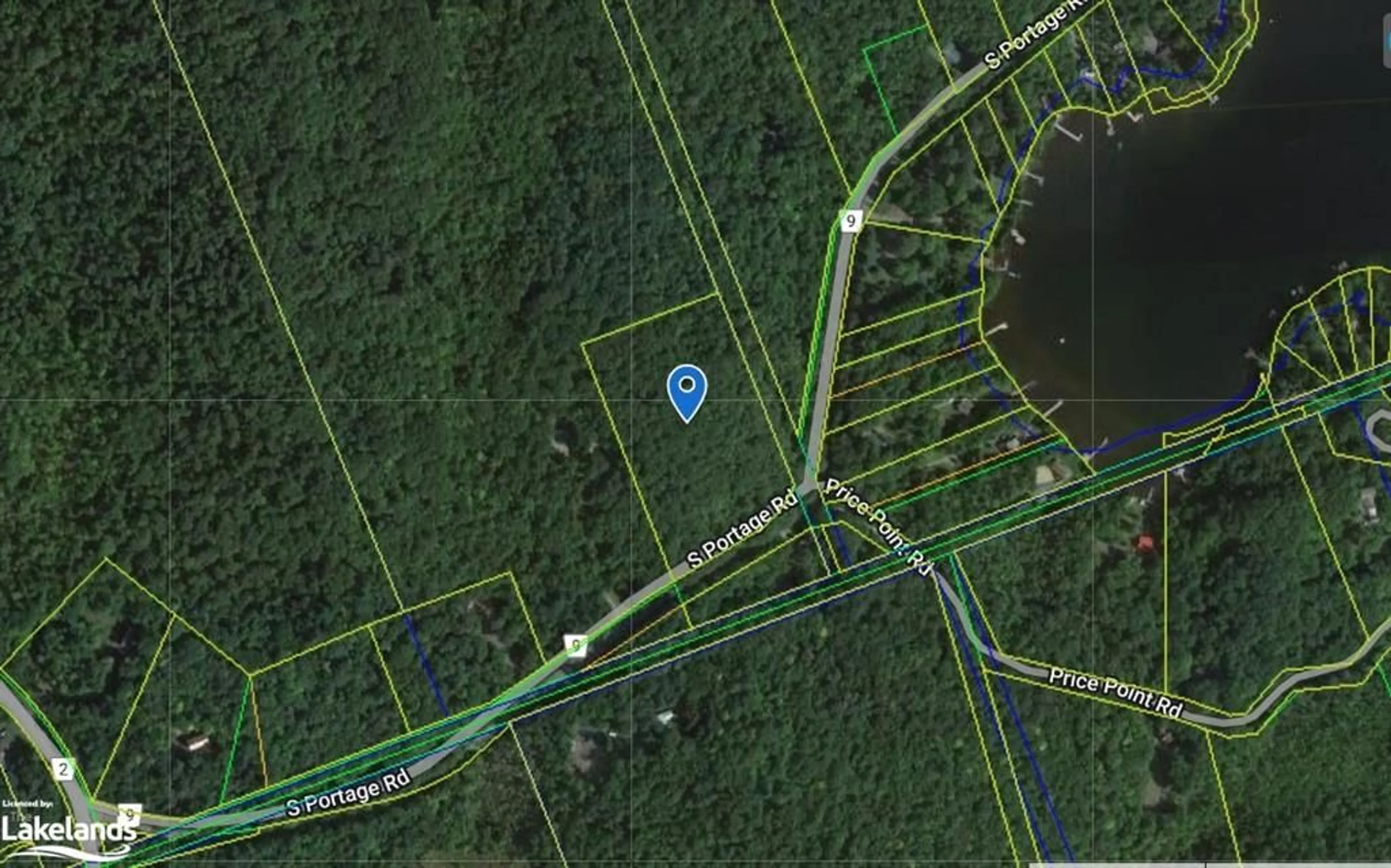 Picture of a map for 4266 South Portage Rd, Huntsville Ontario P1H 2J3