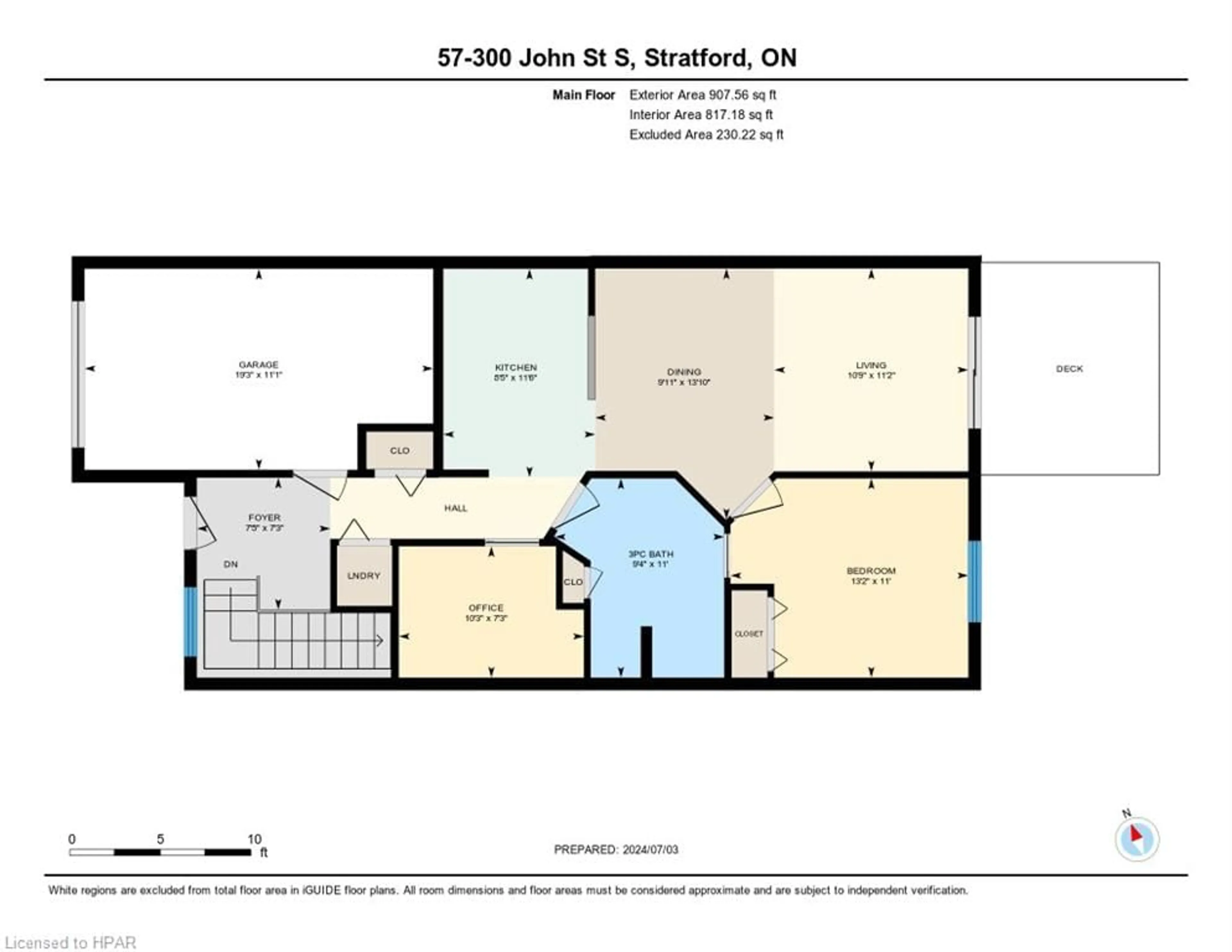 Floor plan for 300 John St S #57, Stratford Ontario N5A 7V5