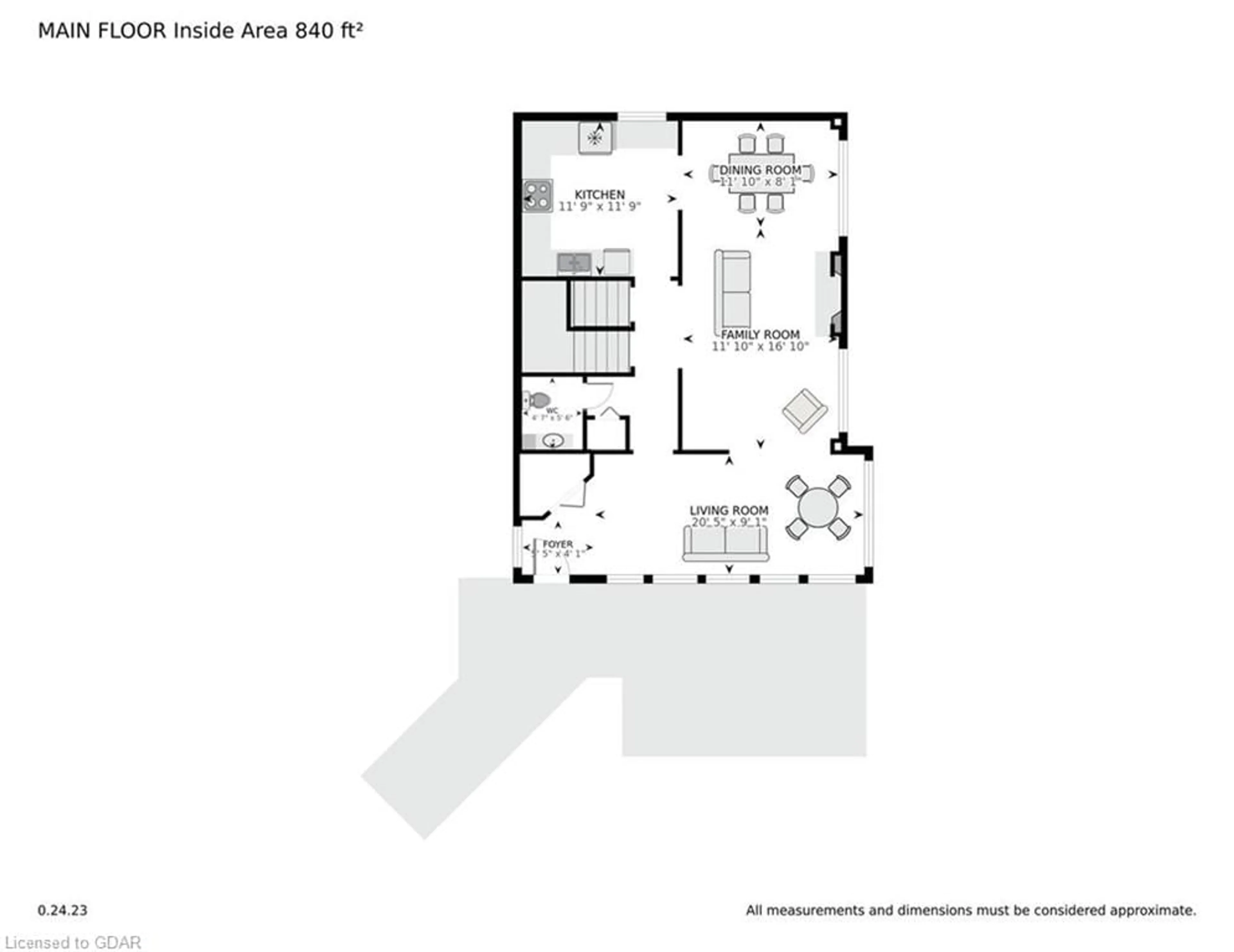 Floor plan for 68 Mcnab St, Elora Ontario N0B 1S0