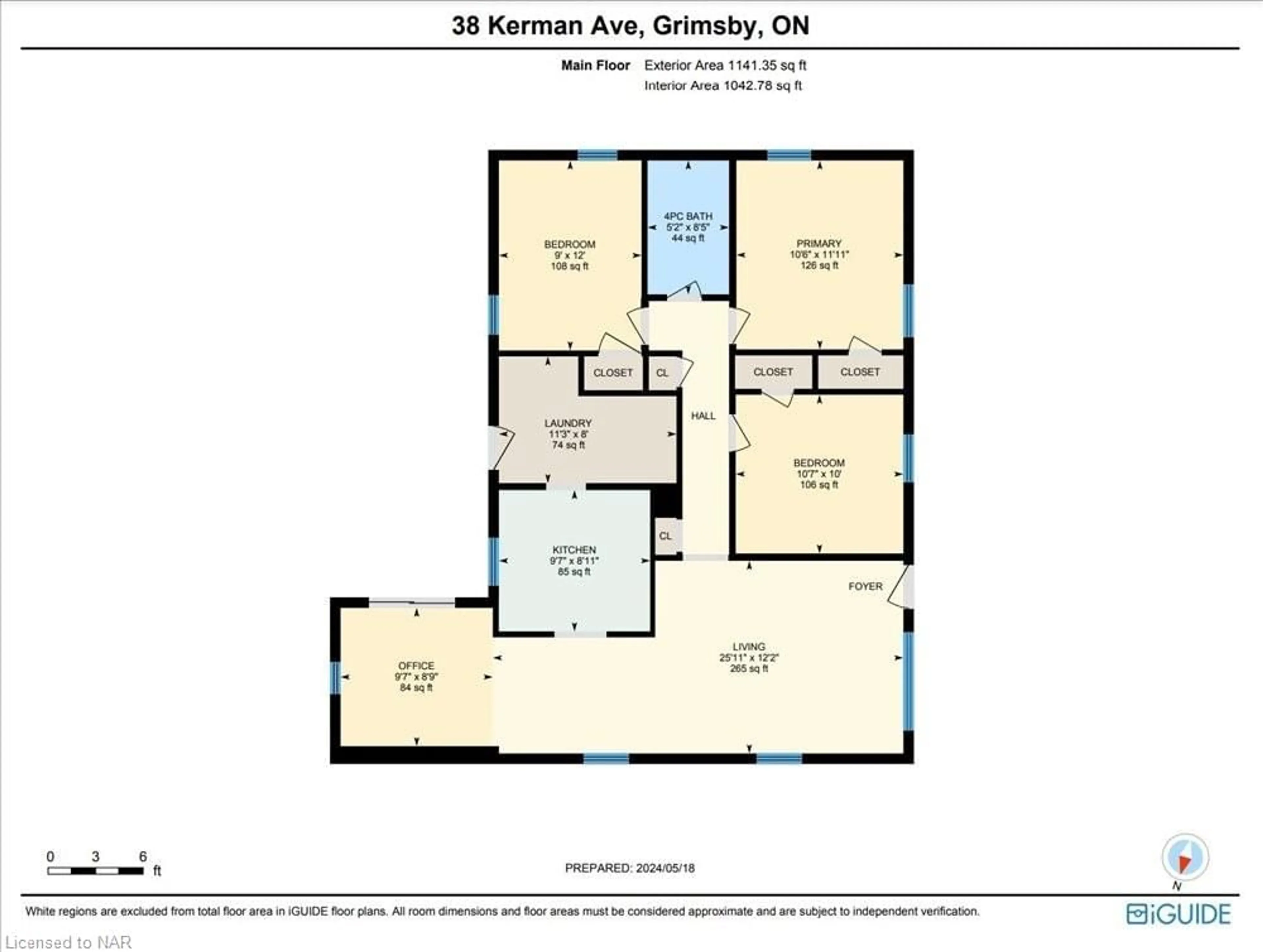 Floor plan for 38 Kerman Ave, Grimsby Ontario L3M 3W5