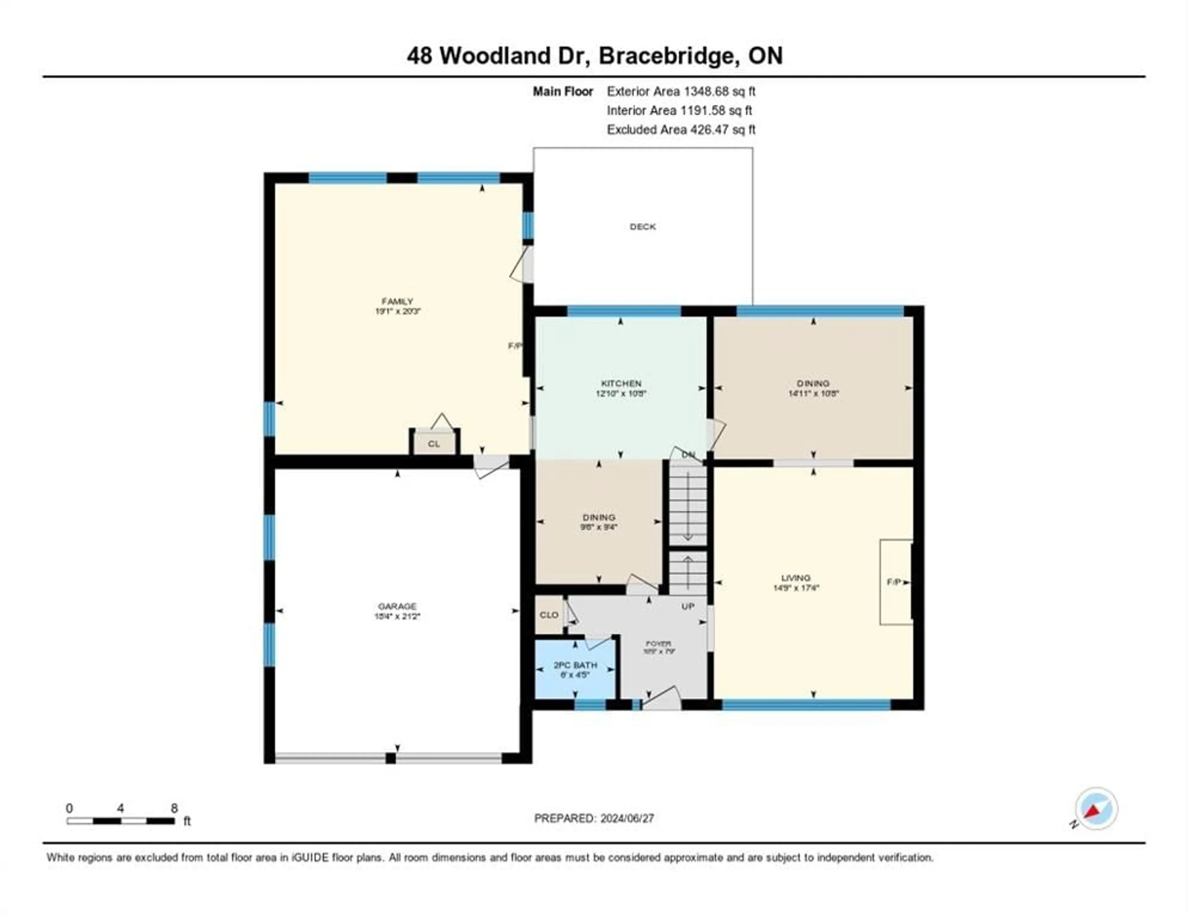 Floor plan for 48 Woodland Dr, Bracebridge Ontario P1L 1M2