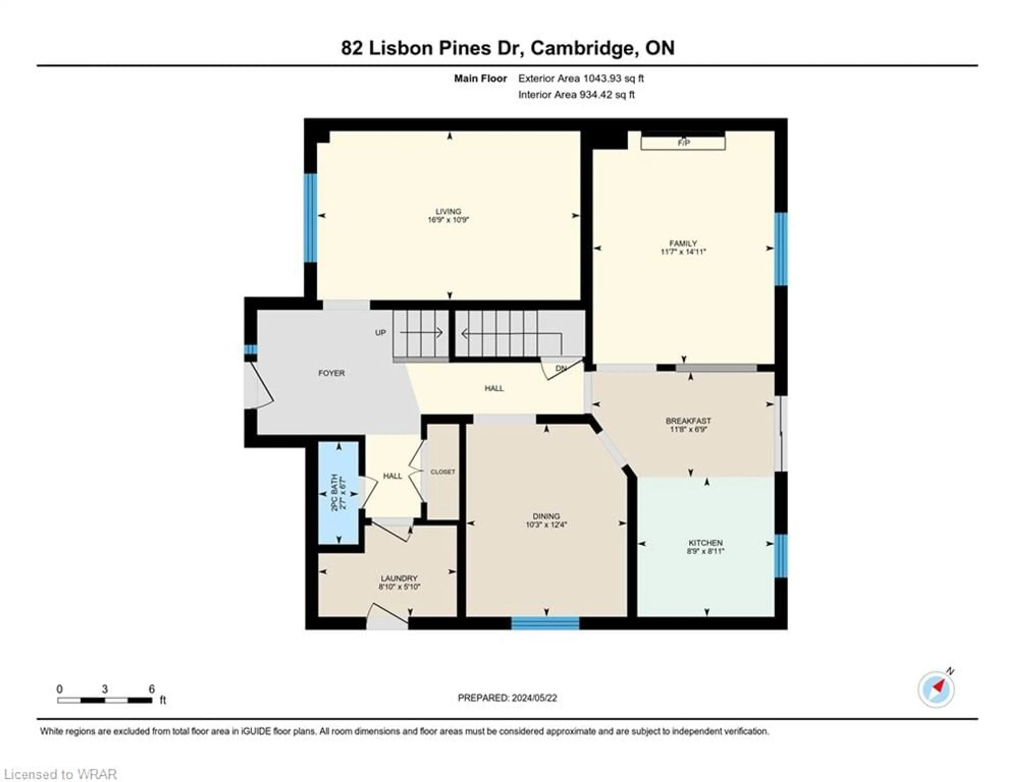 Floor plan for 82 Lisbon Pines Dr, Cambridge Ontario N1R 8A1