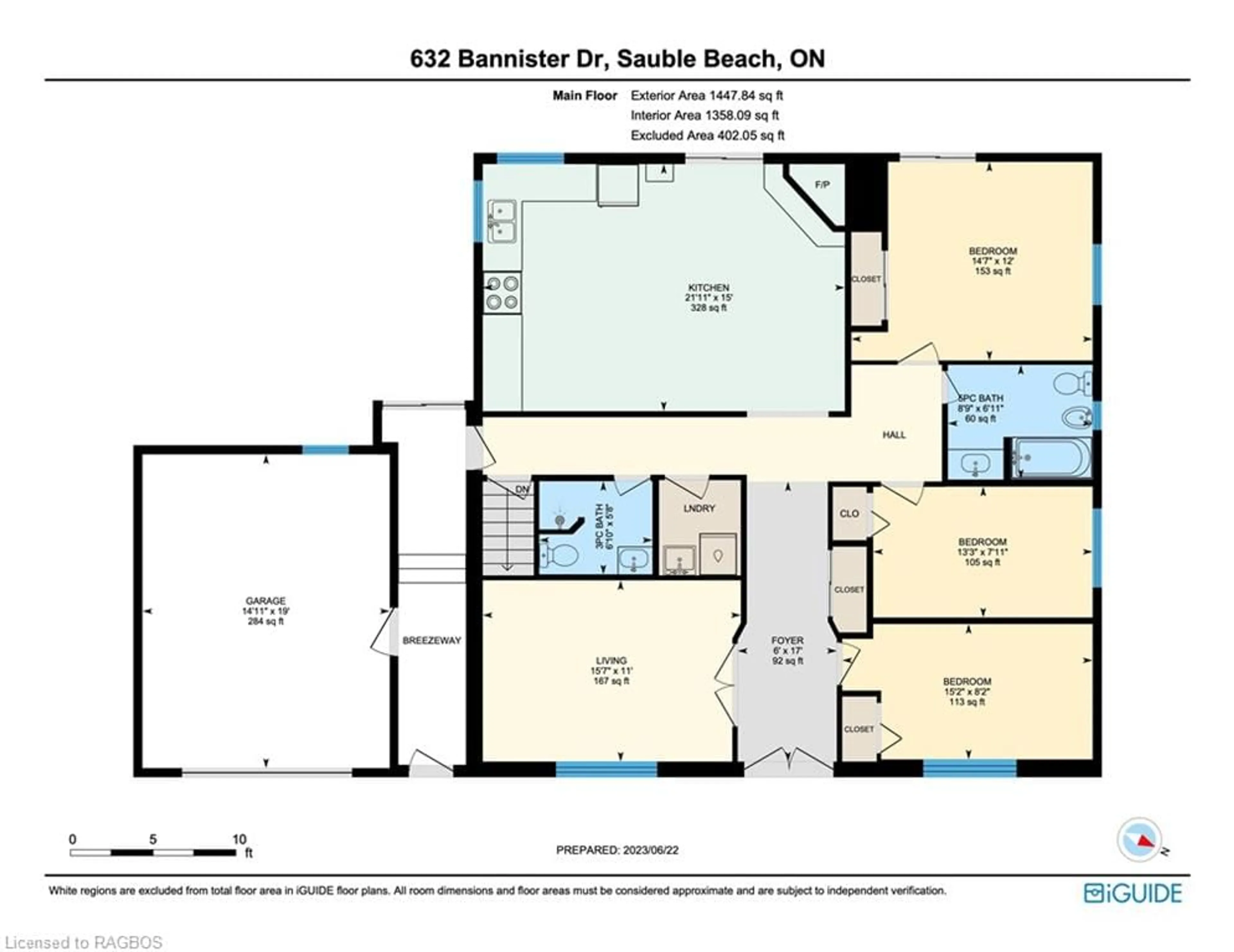 Floor plan for 632 Bannister Dr, Sauble Beach Ontario N0H 2G0