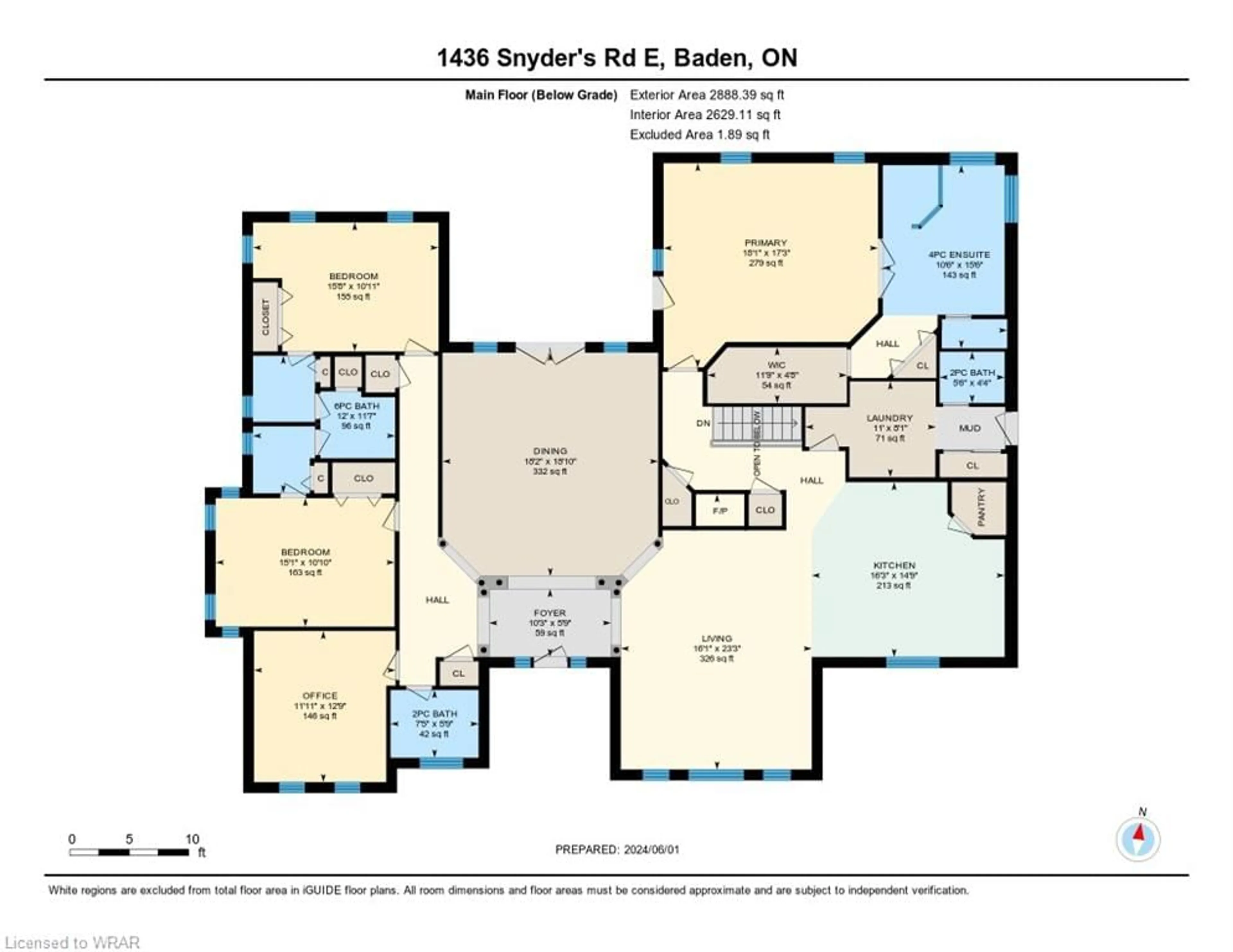 Floor plan for 1436 Snyders Rd, Baden Ontario N3A 3L3