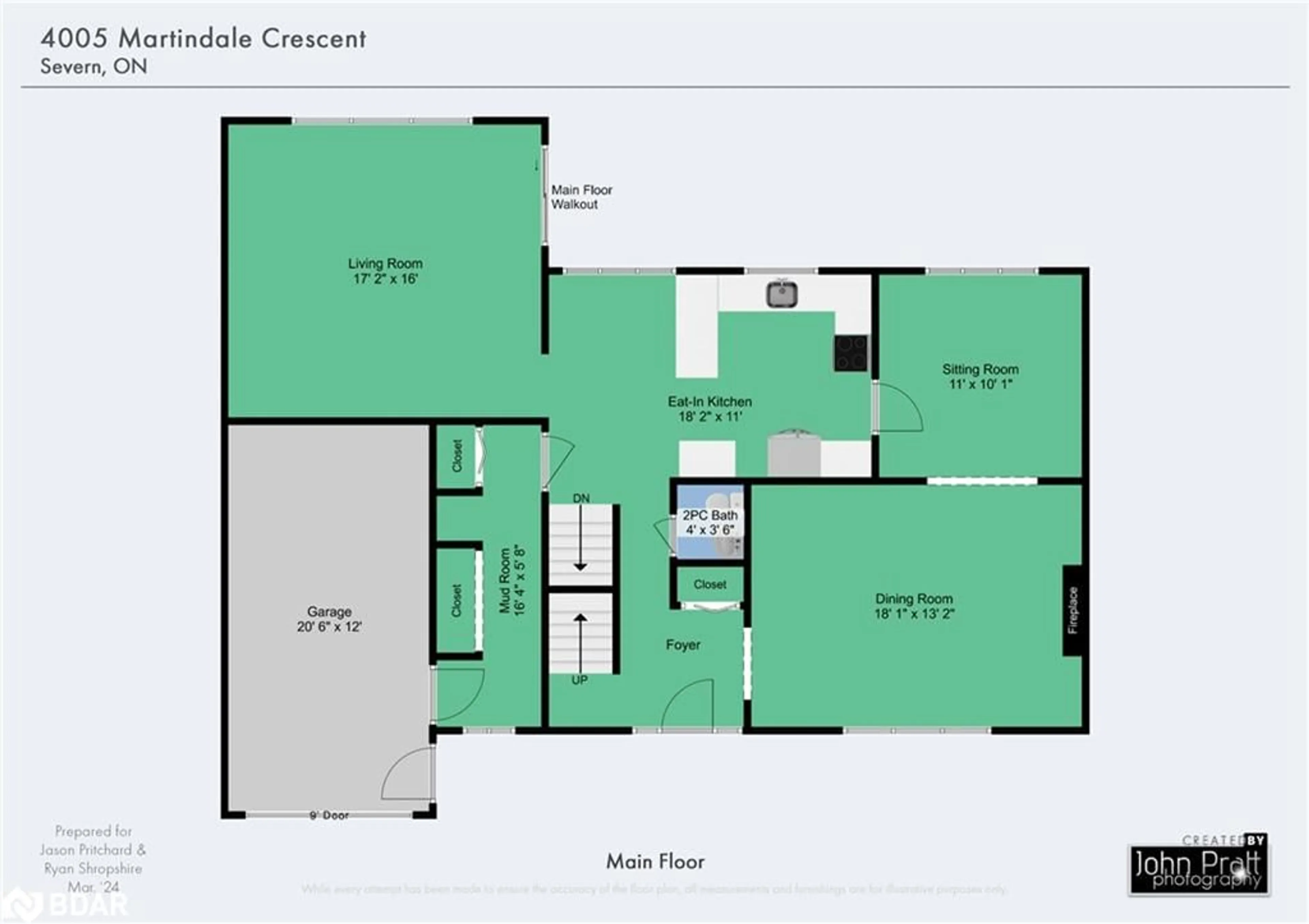 Floor plan for 4005 Martindale Cres, Severn Ontario L3V 6H2