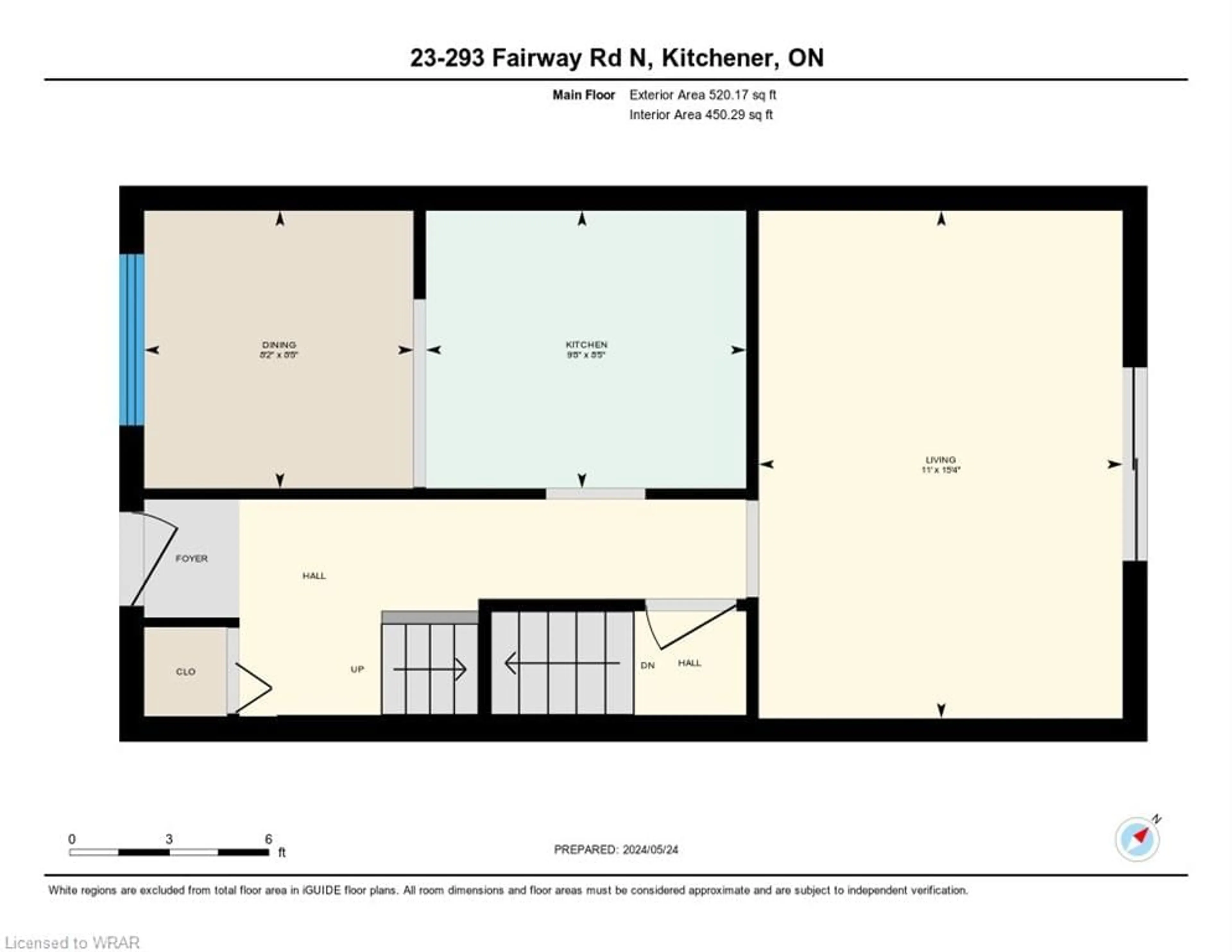 Floor plan for 293 Fairway Rd #23, Kitchener Ontario N2A 2P1