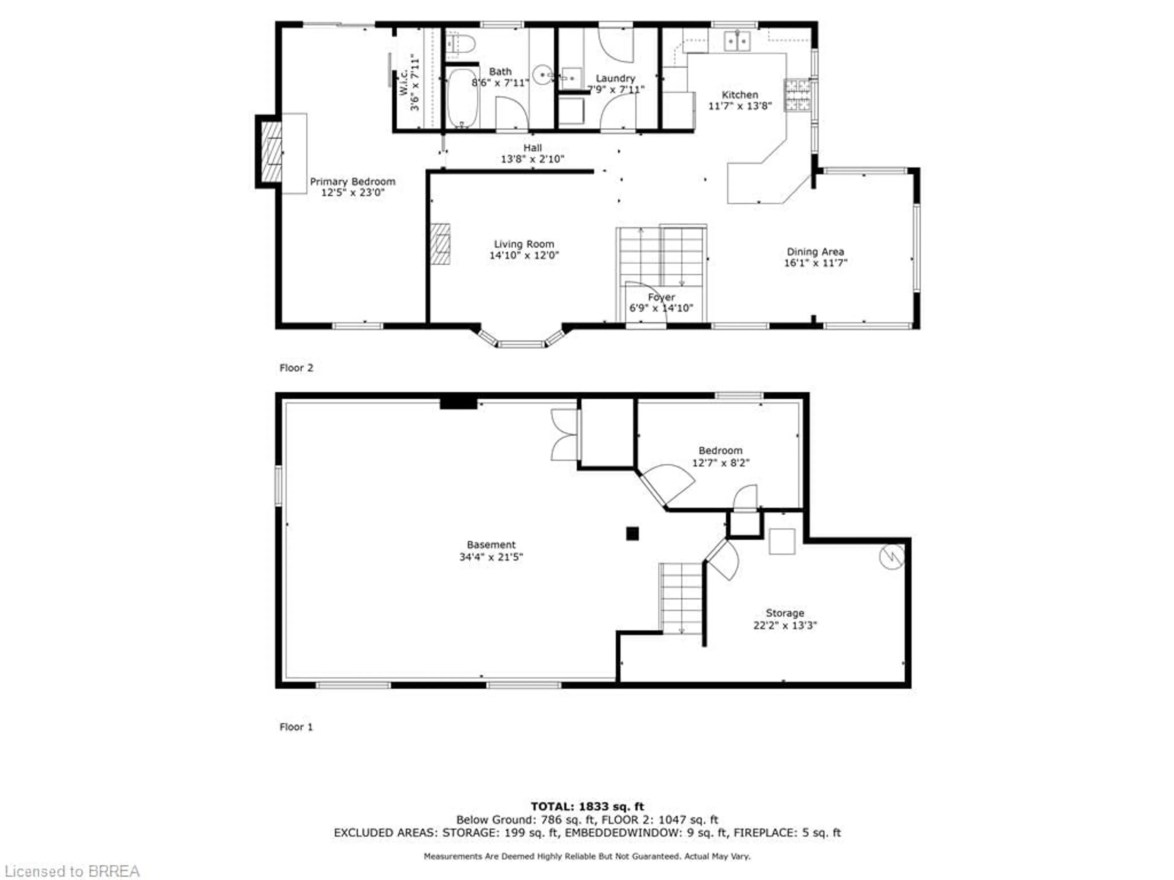 Floor plan for 1697 Lakeshore Rd, Selkirk Ontario N0A 1P0