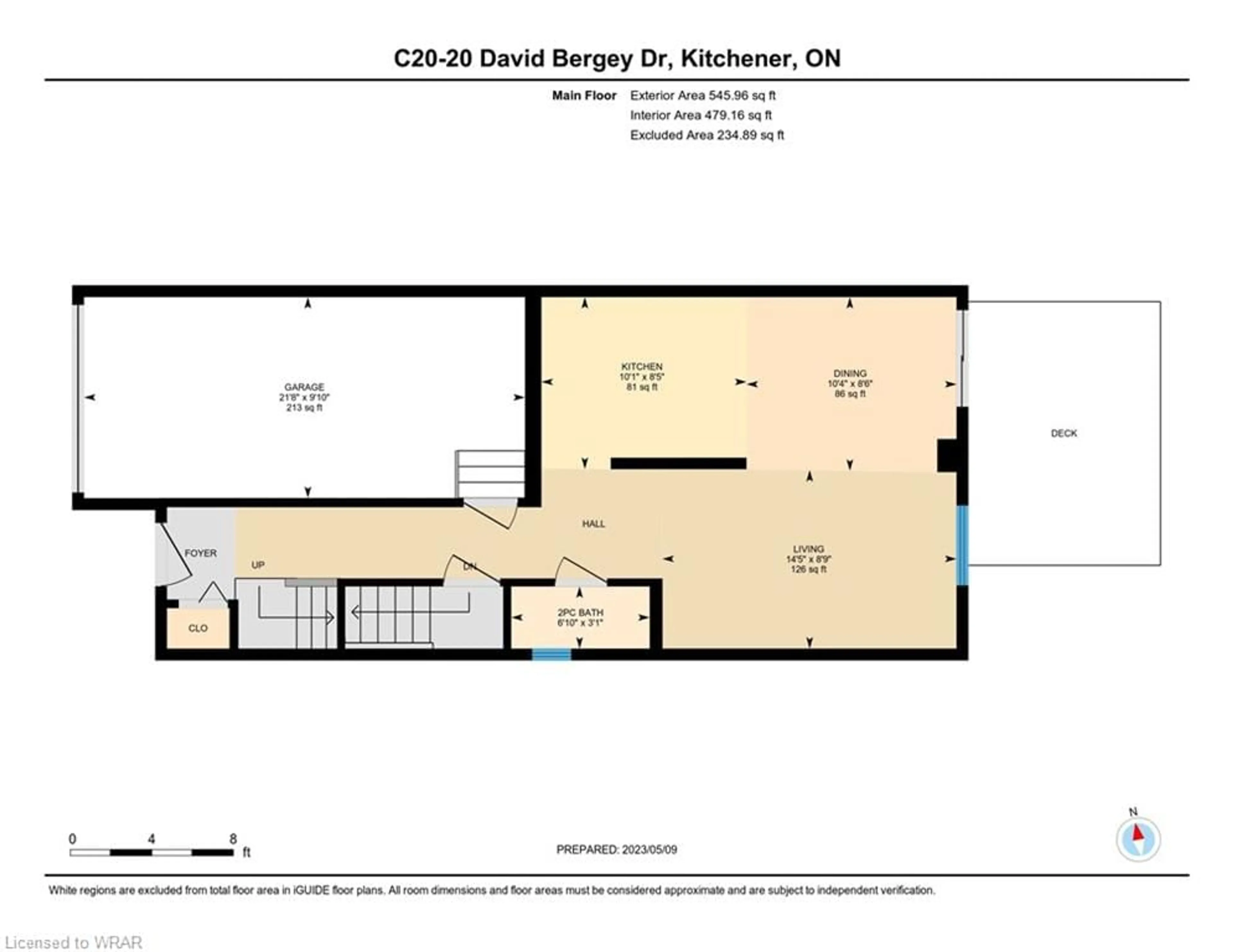 Floor plan for 20 David Bergey Dr #C20, Kitchener Ontario N2E 0B1