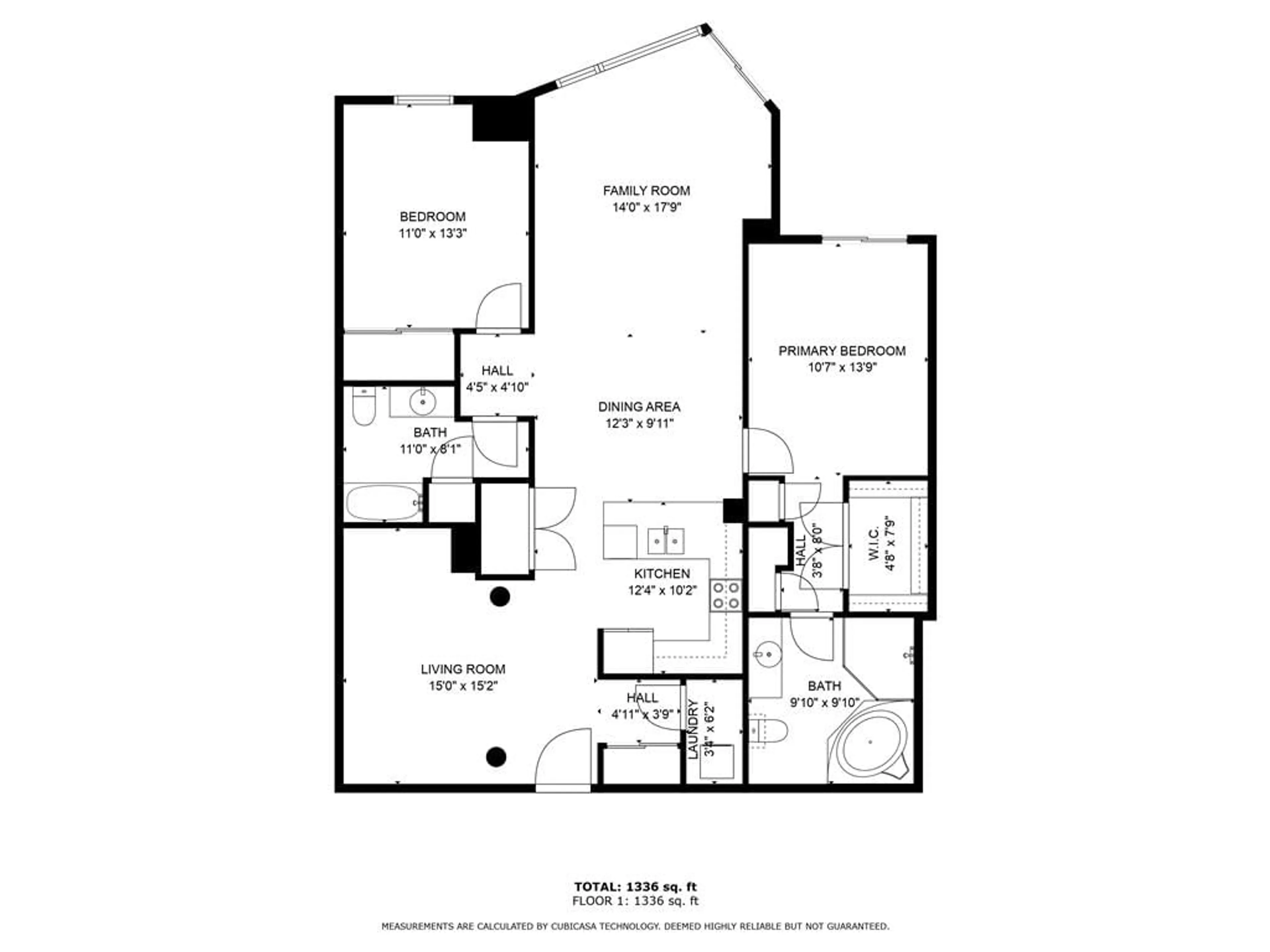 Floor plan for 37 Ellen Street St #1304, Barrie Ontario L4N 6G2