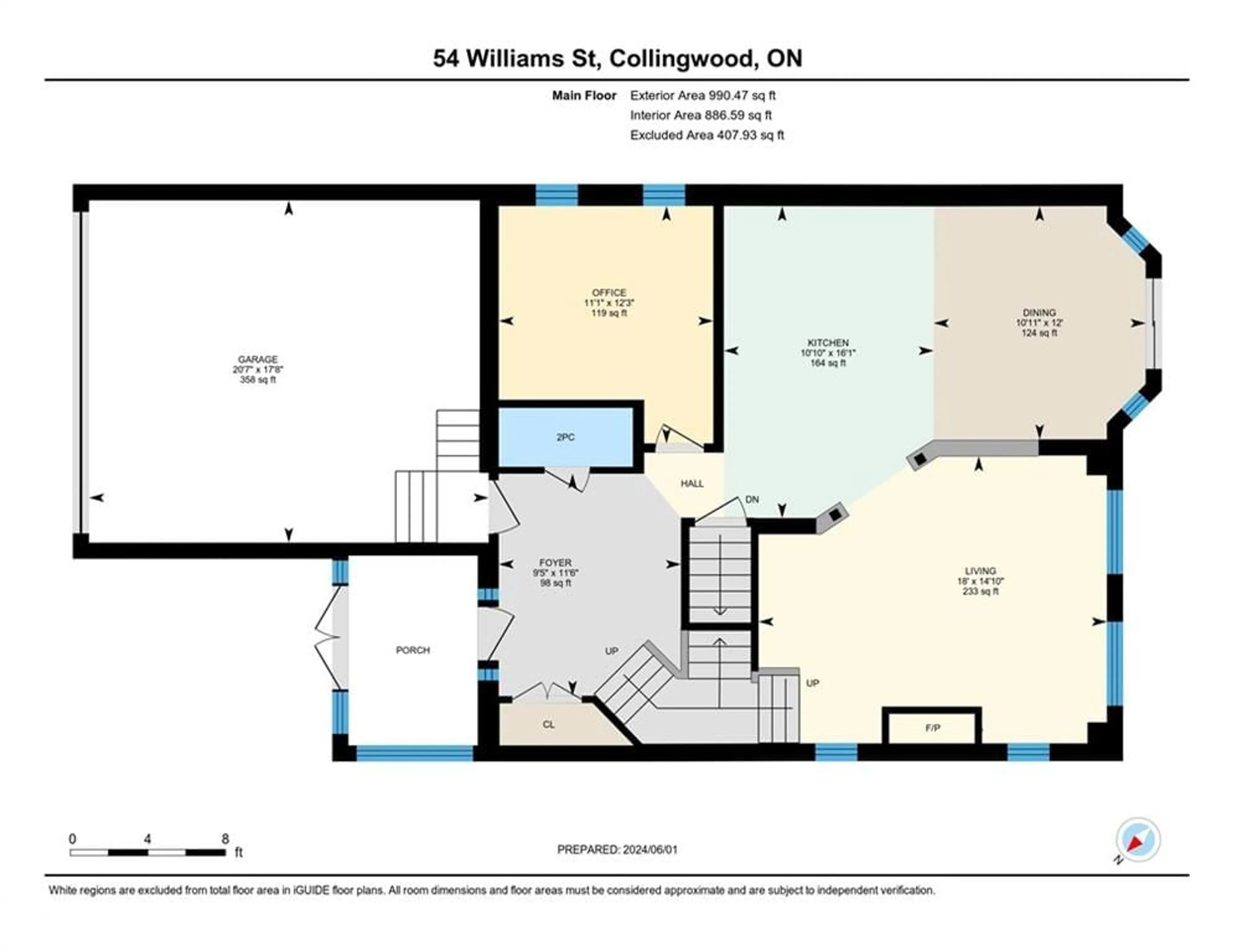 Floor plan for 54 Williams St, Collingwood Ontario L9Y 0C4
