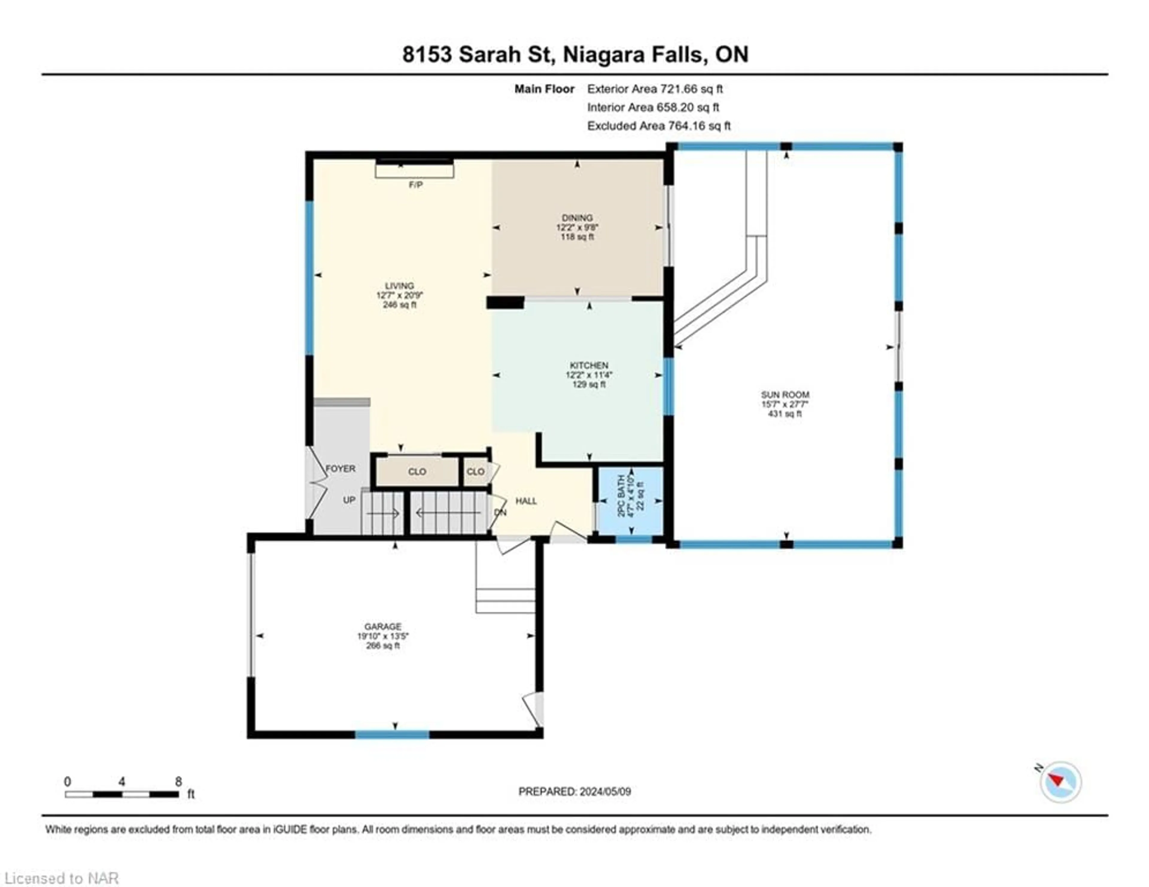 Floor plan for 8153 Sarah St, Niagara Falls Ontario L2G 6V1