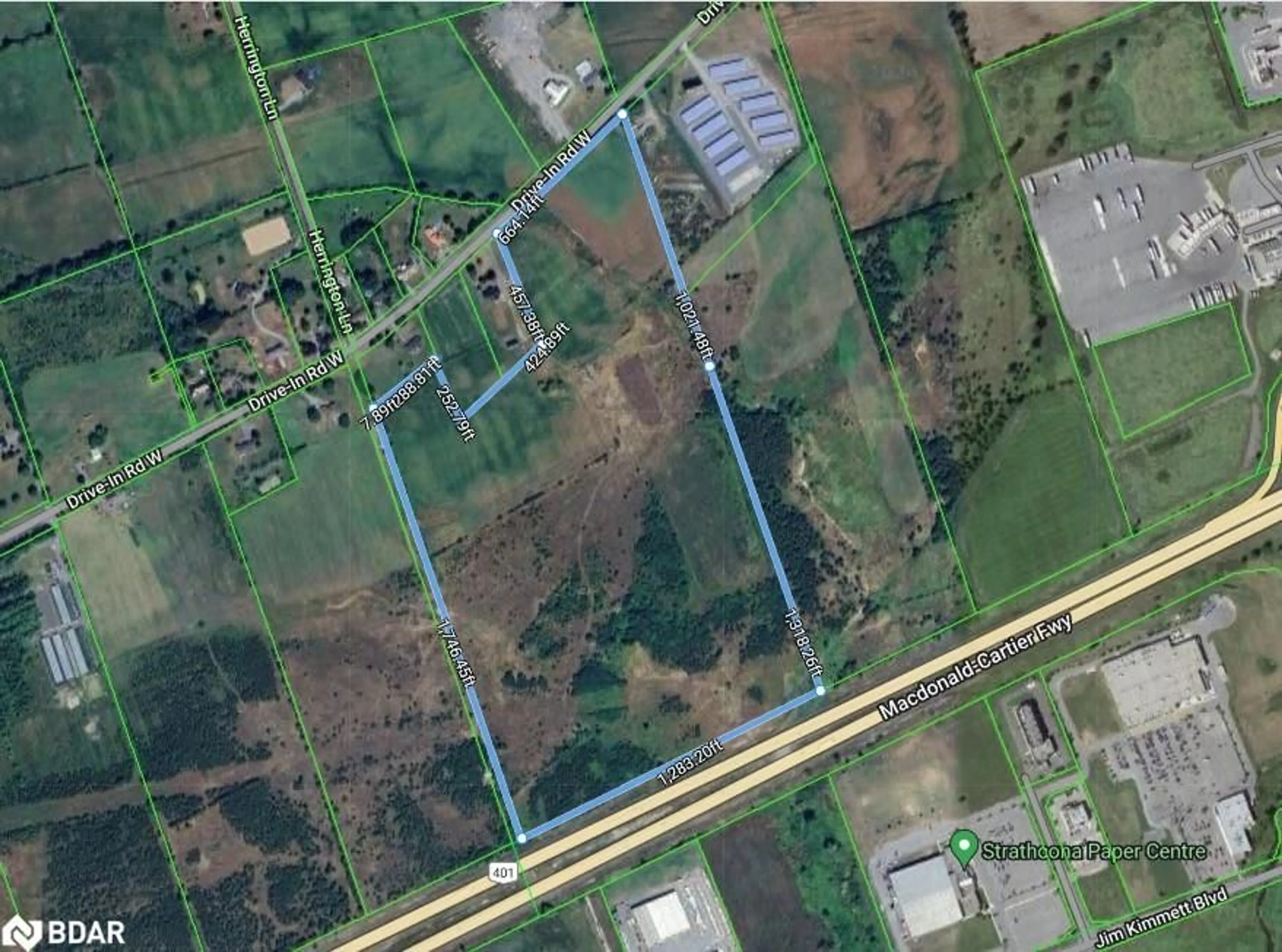 Picture of a map for 208 Drive In Rd, Napanee Ontario K7R 3L1